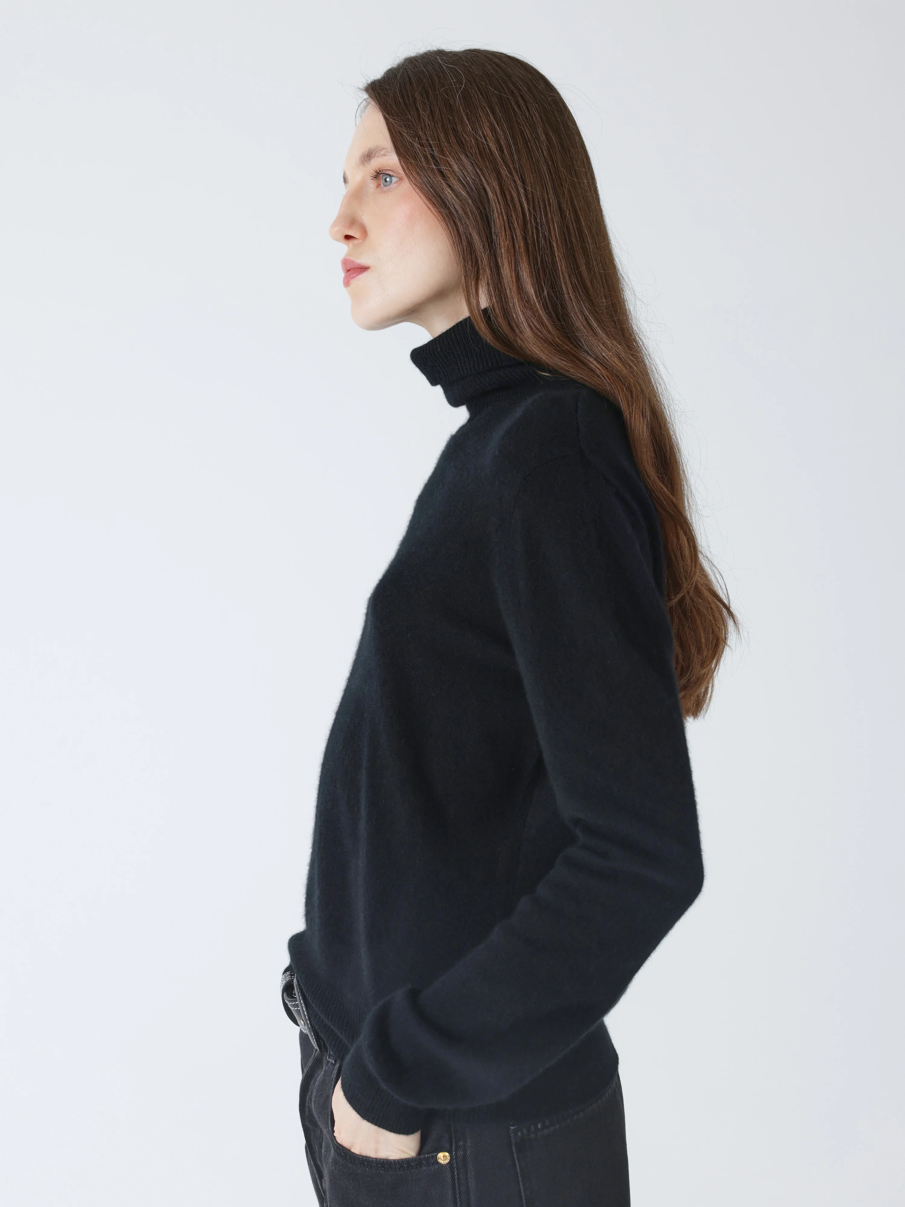 ABSOLUT CASHMERE Roll Neck Sweater in Black