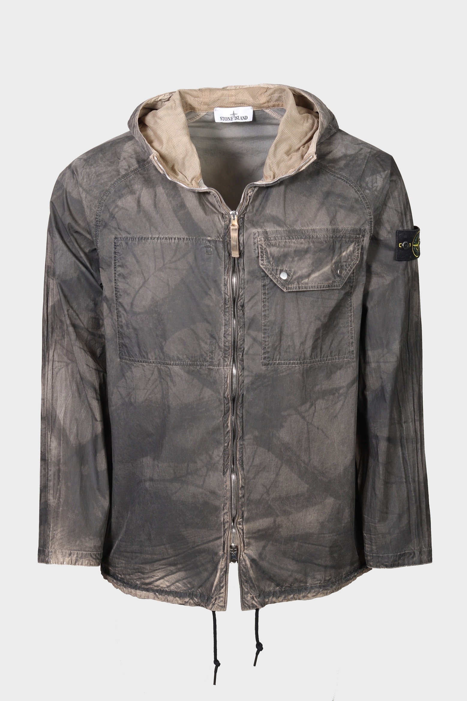 STONE ISLAND Laser Forest Camo Crinkle Reps-Tc Jacket