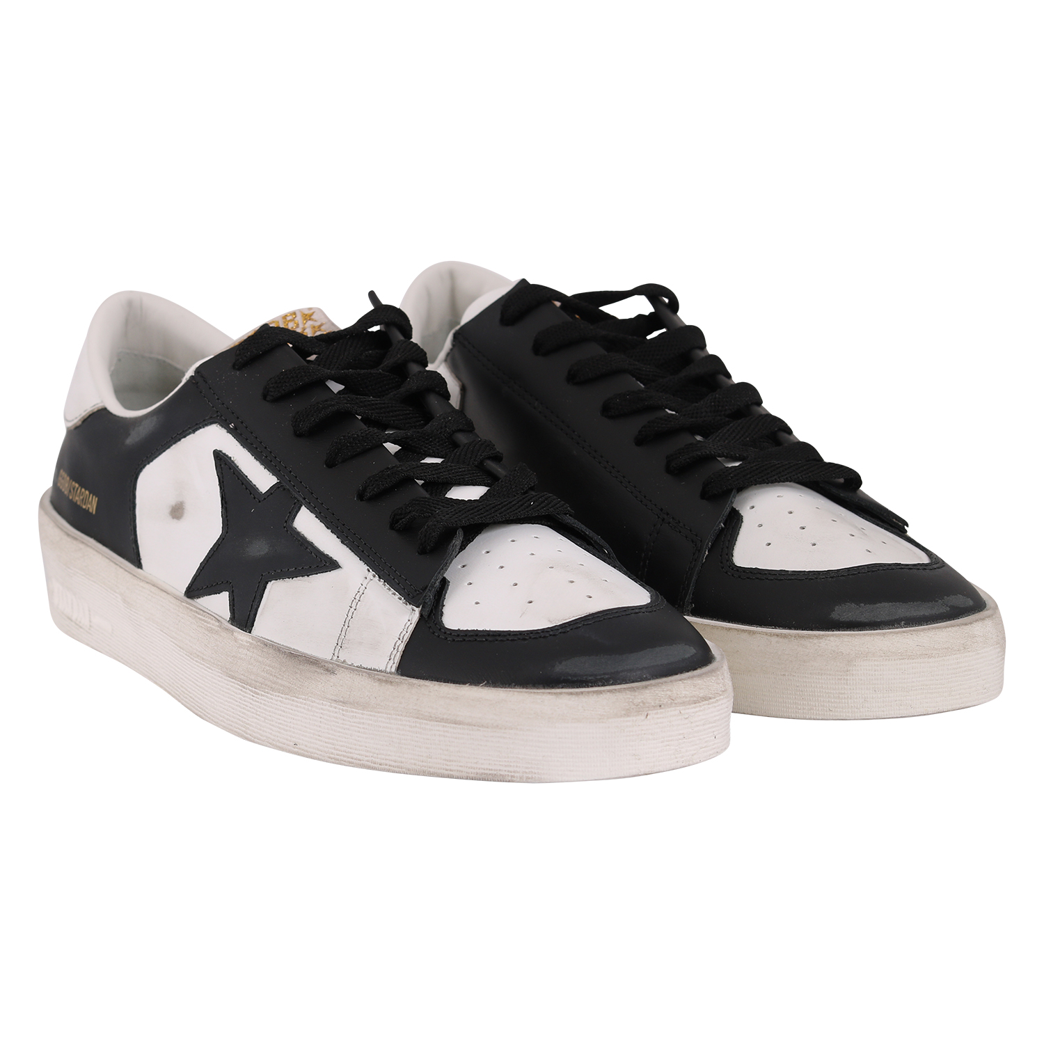 Golden Goose Sneakers Stardan Leather Upper Star and Heel