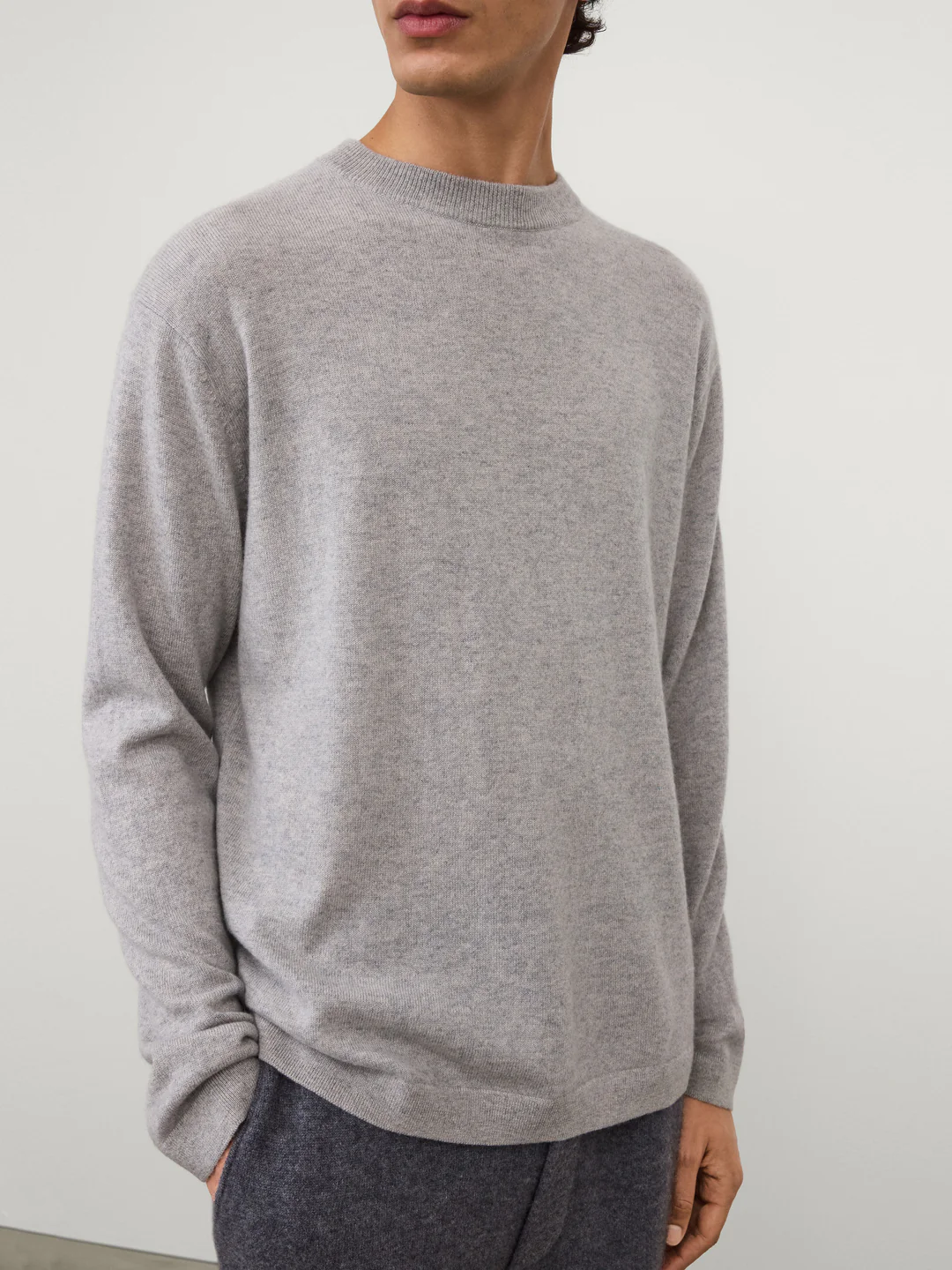 LISA YANG Cashmere Sweater in Dove Grey