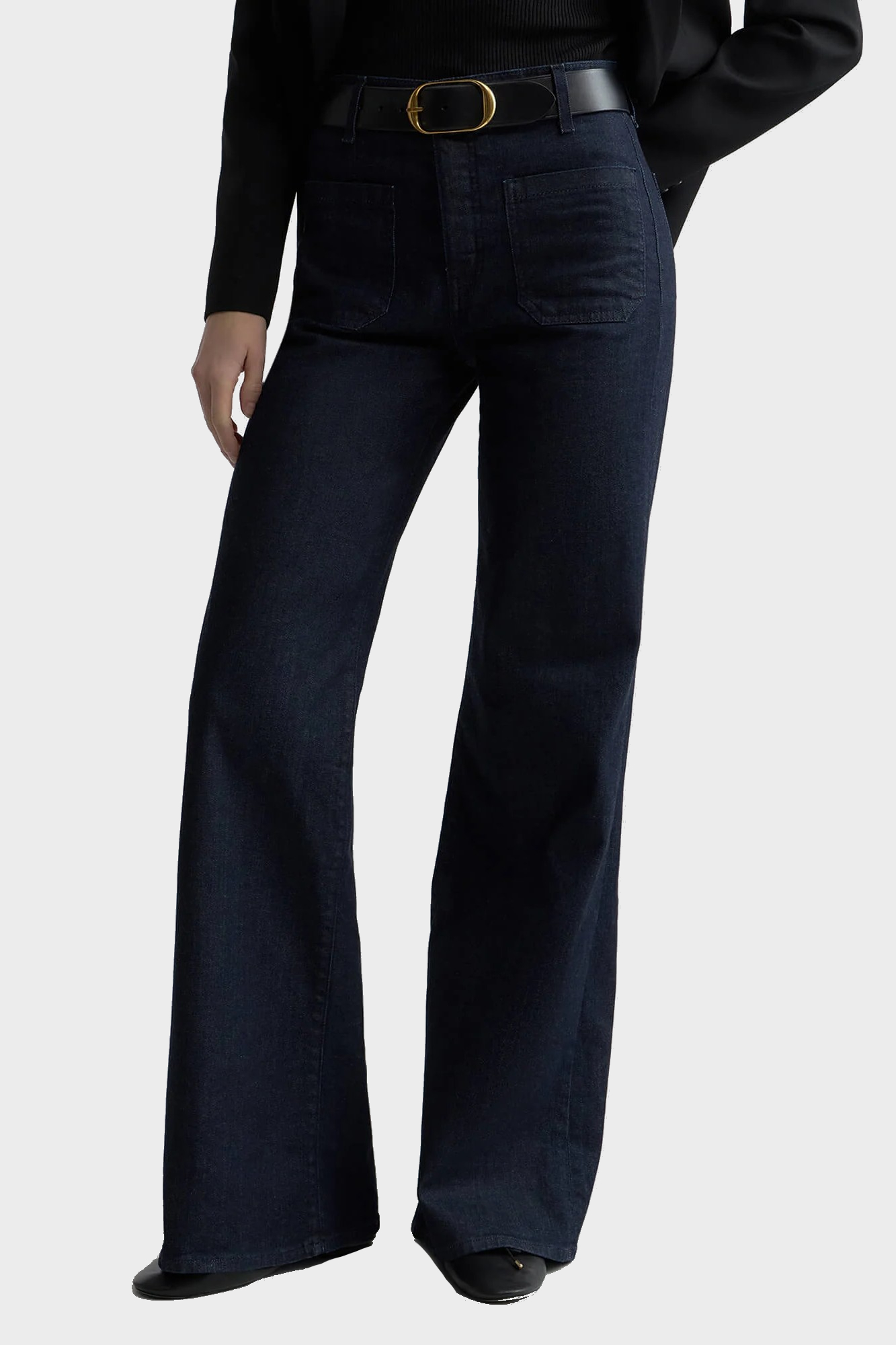 NILI LOTAN Florence Flare Leg Jeans in Indigo Rinse 32
