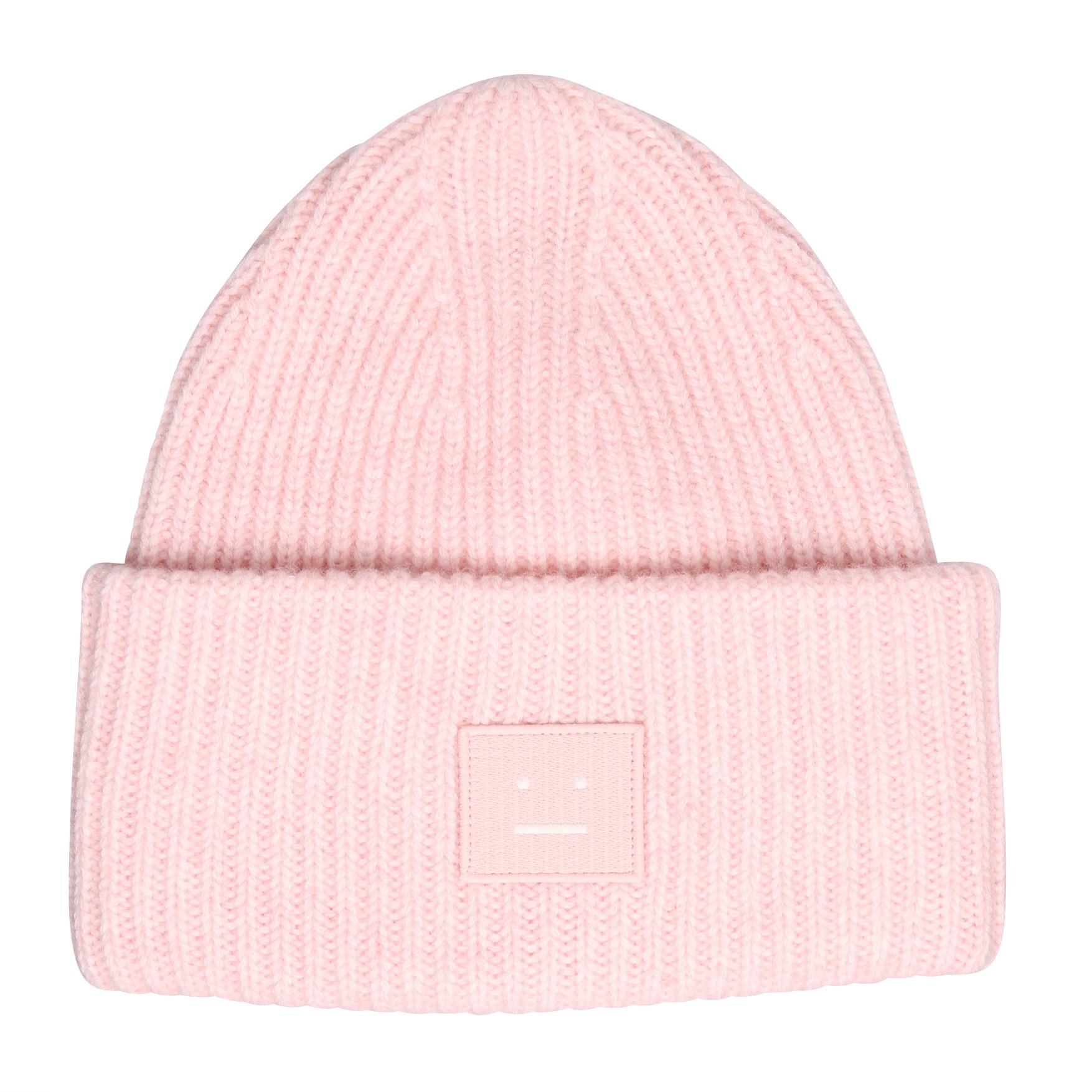 Acne Studios Knit Cap Pansy in Faded Pink Melange
