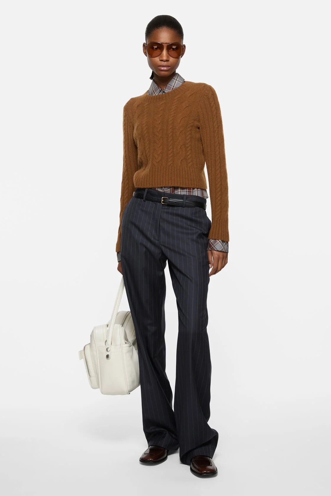 ACNE STUDIOS Pinstripe Pant in Navy