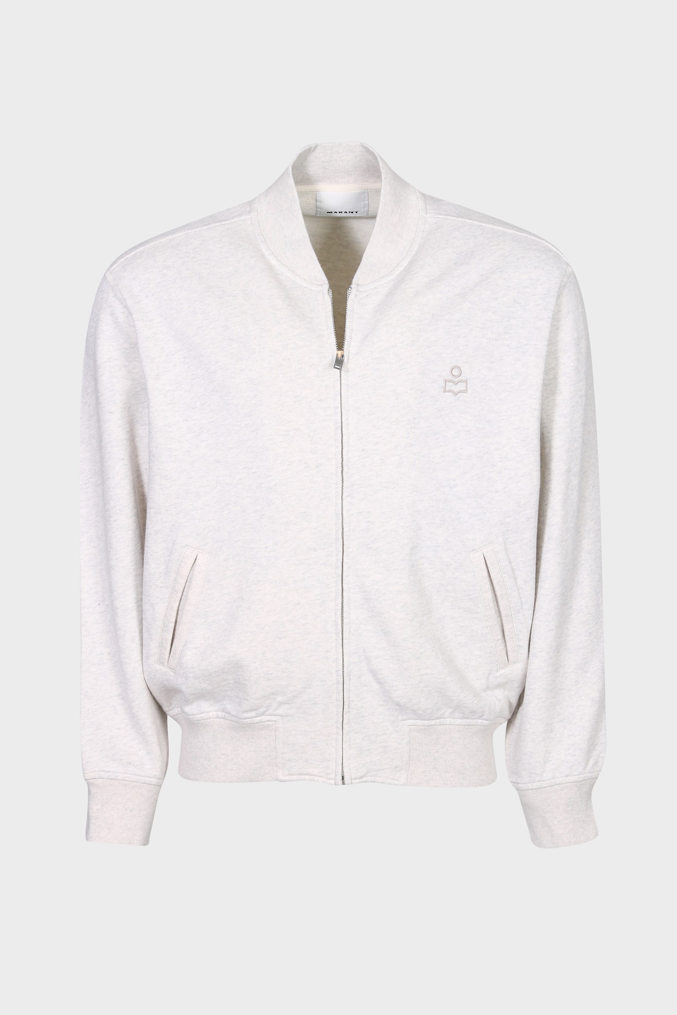 ISABEL MARANT Marty Sweat Bomber Jacket in Ecru ISABEL MARANT Marty Sweat Bomber Jacket in Ecru