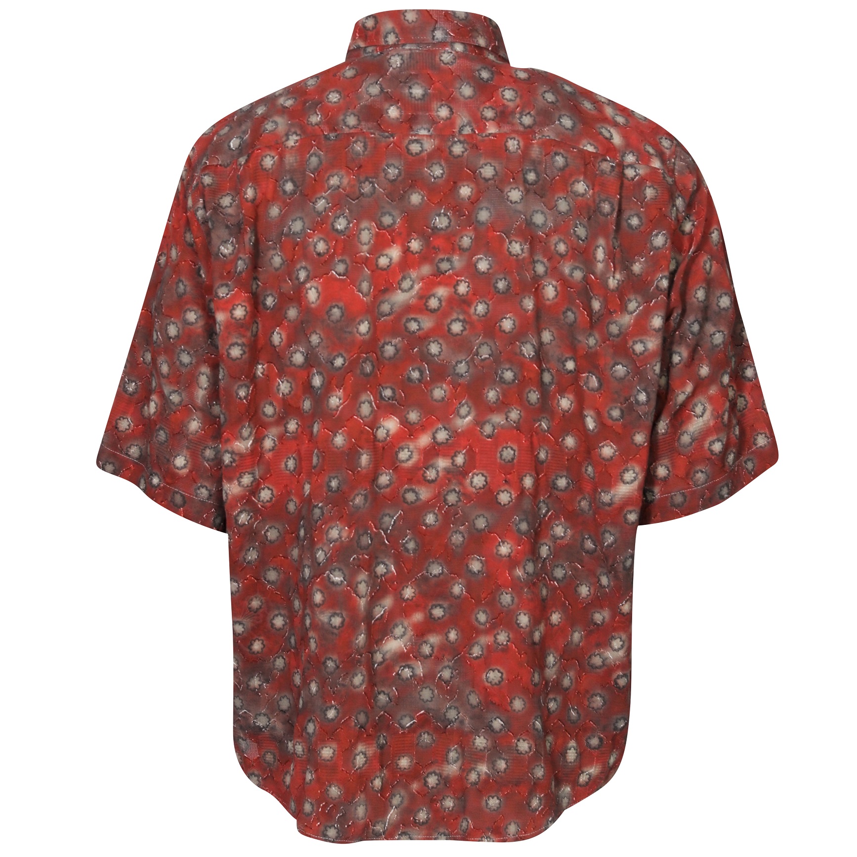 ACNE STUDIOS Printed Shirt in Dark Red/Grey