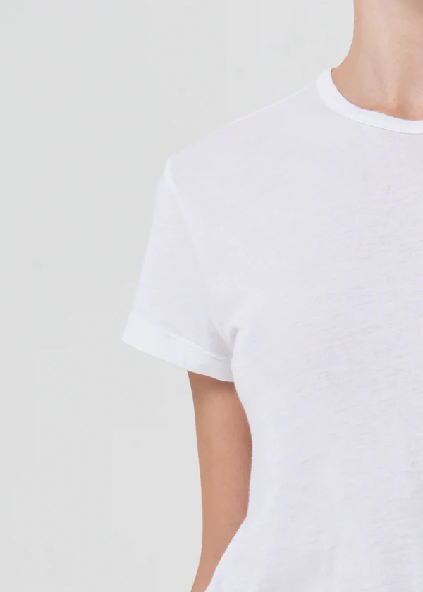 AGOLDE Drew Tee in White XS