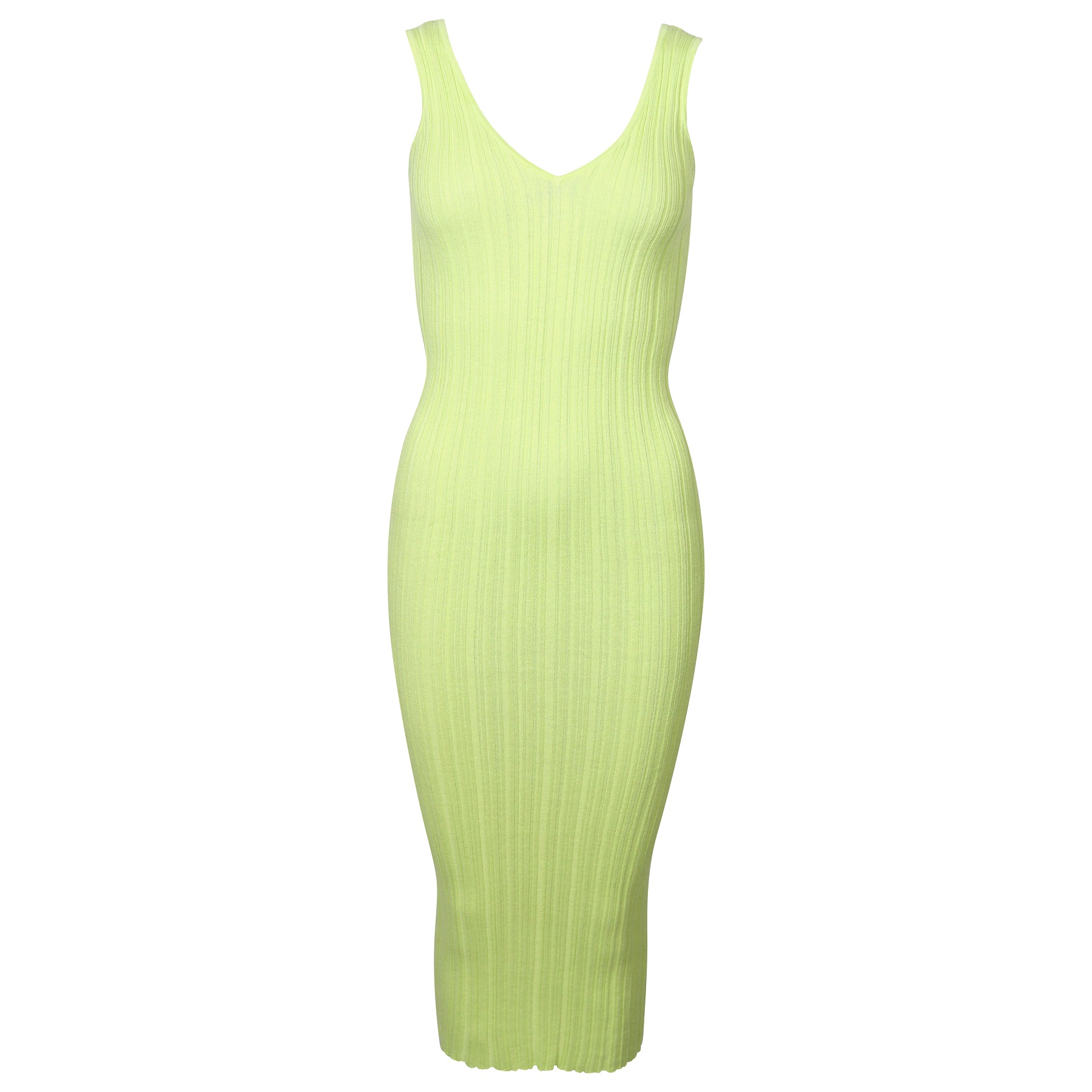 FLONA Knit Dress in Lime