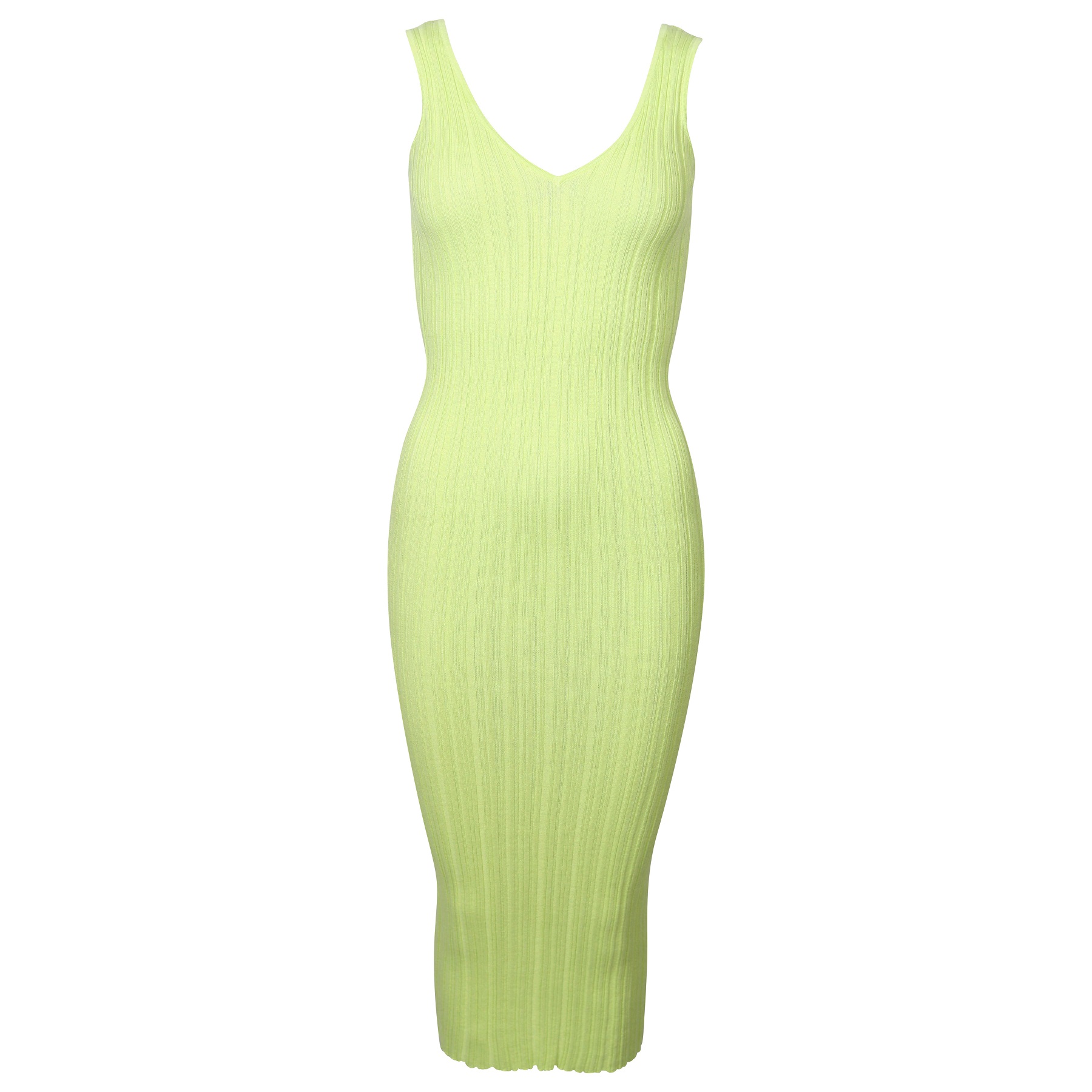 FLONA Knit Dress in Lime L