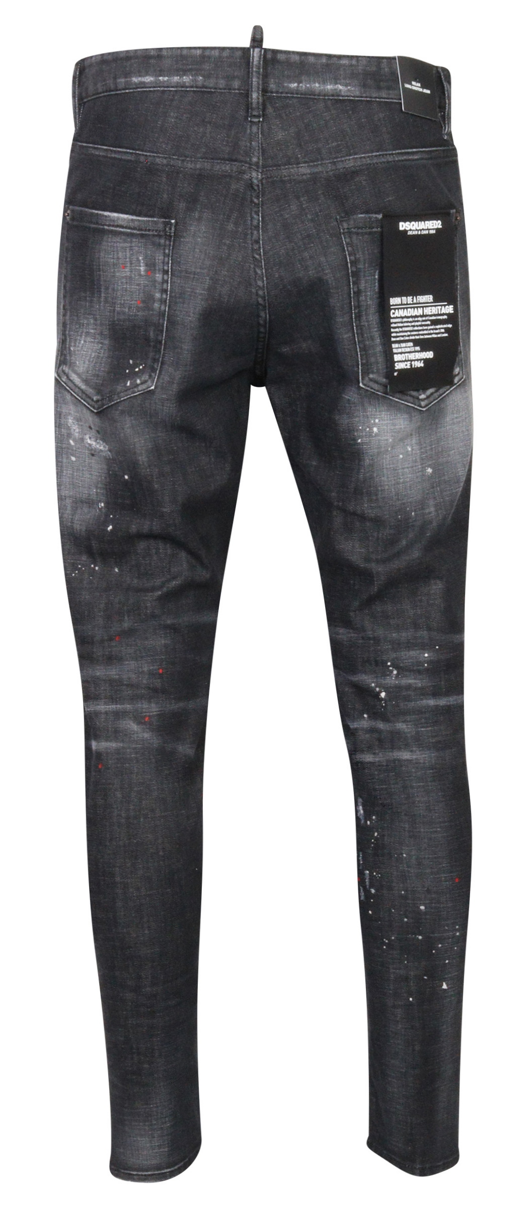 Dsquared Relaxed Long Crotch Jeans Black Washed