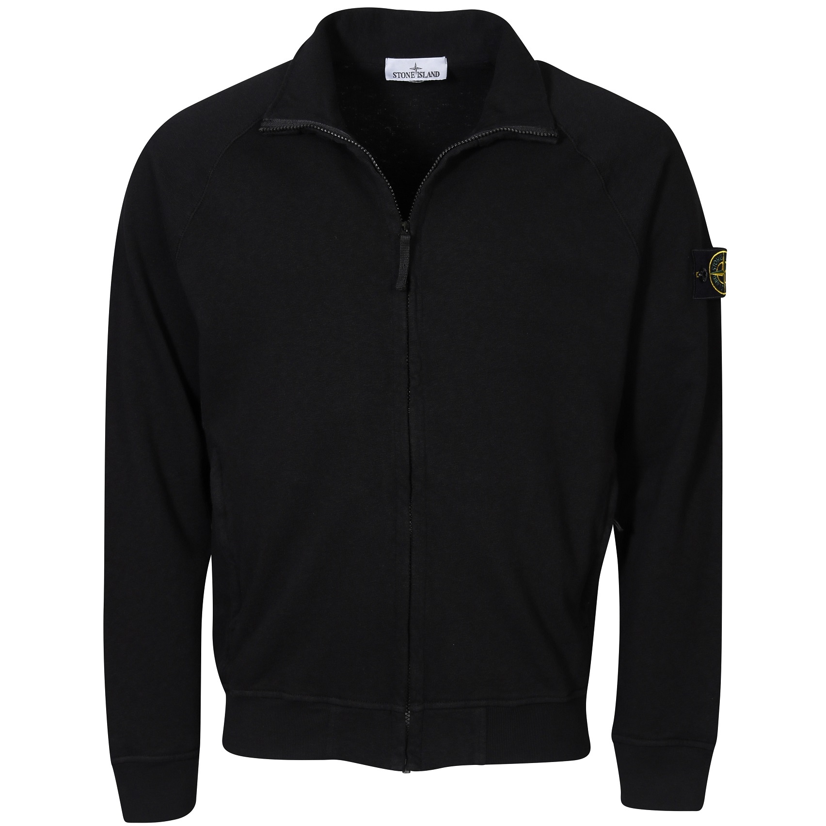 STONE ISLAND Light Zip Sweatjacket in Black M