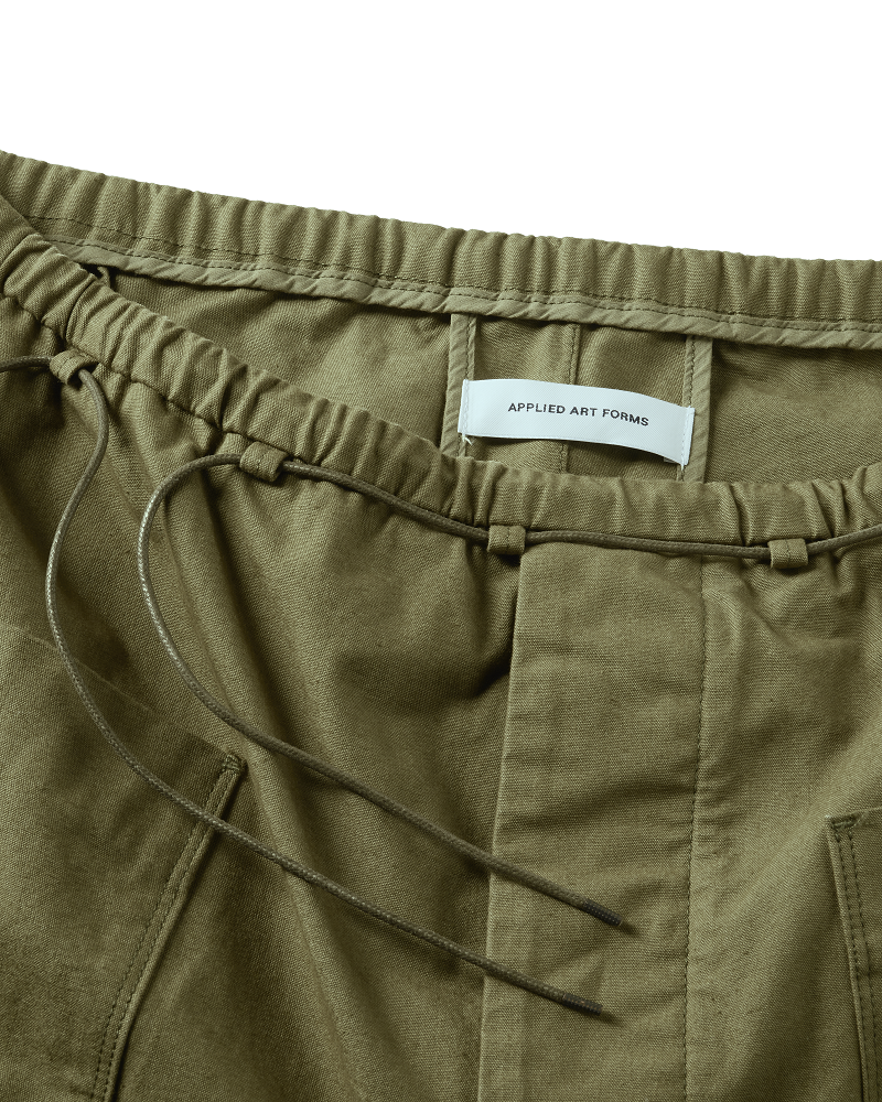 APPLIED ART FORMS Fatique Pants in Green XS/S