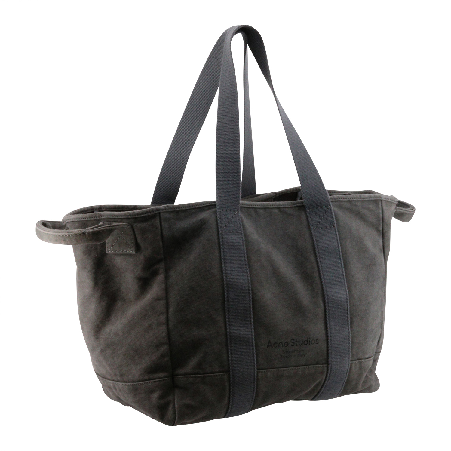 Acne Studios Bag Webbing Tote Canvas M Dark Grey