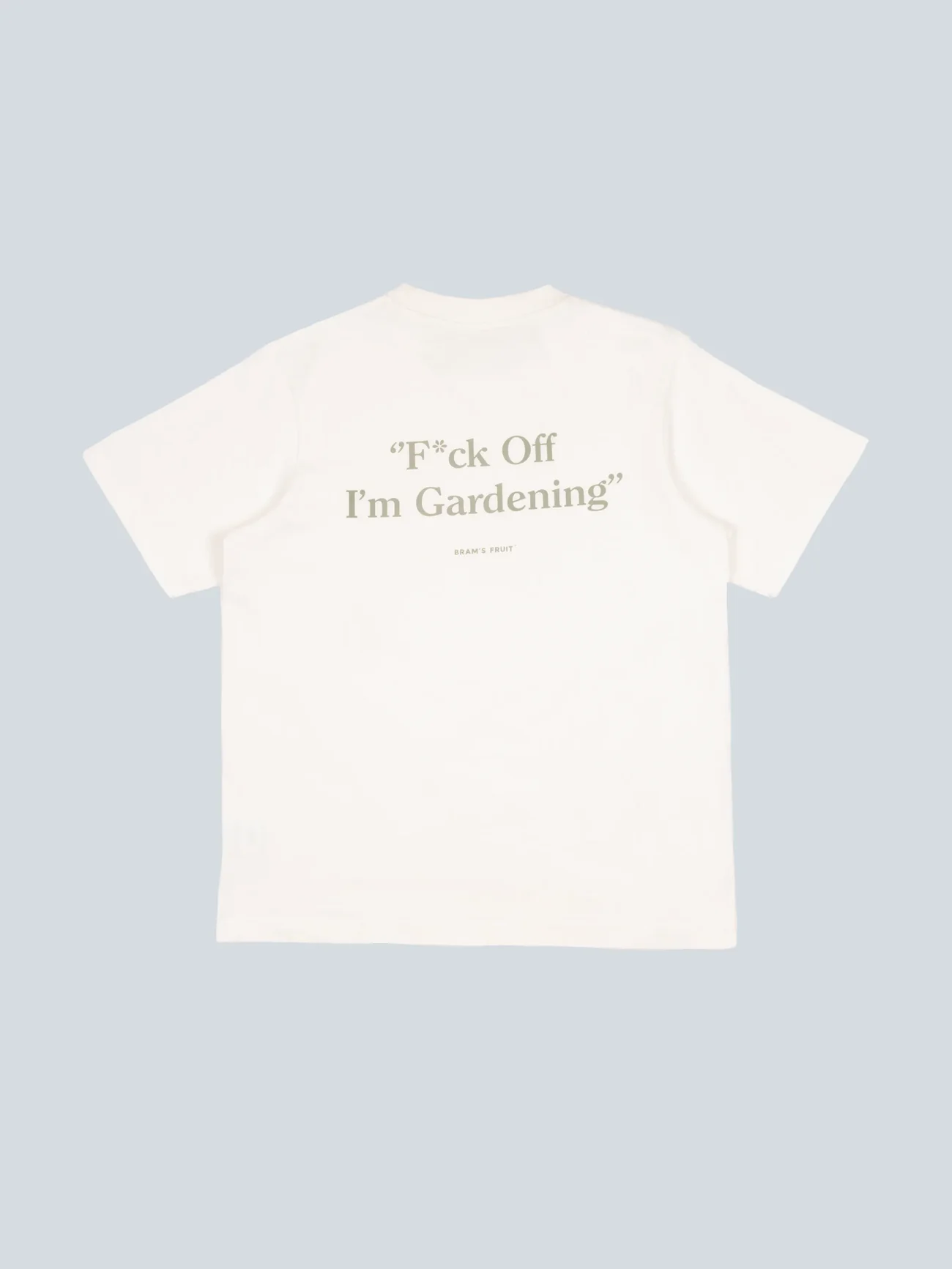 BRAM'S FRUIT ''F*ck Off'' Distressed T-Shirt in White