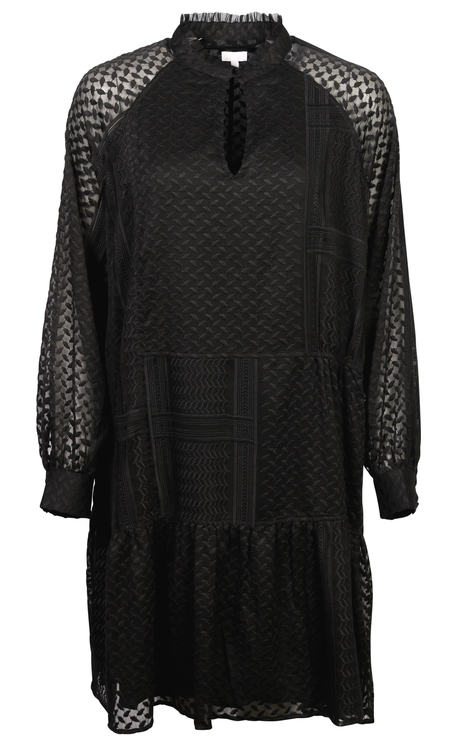 Lala Berlin Dress Darcya Kufiya Embroidered Black