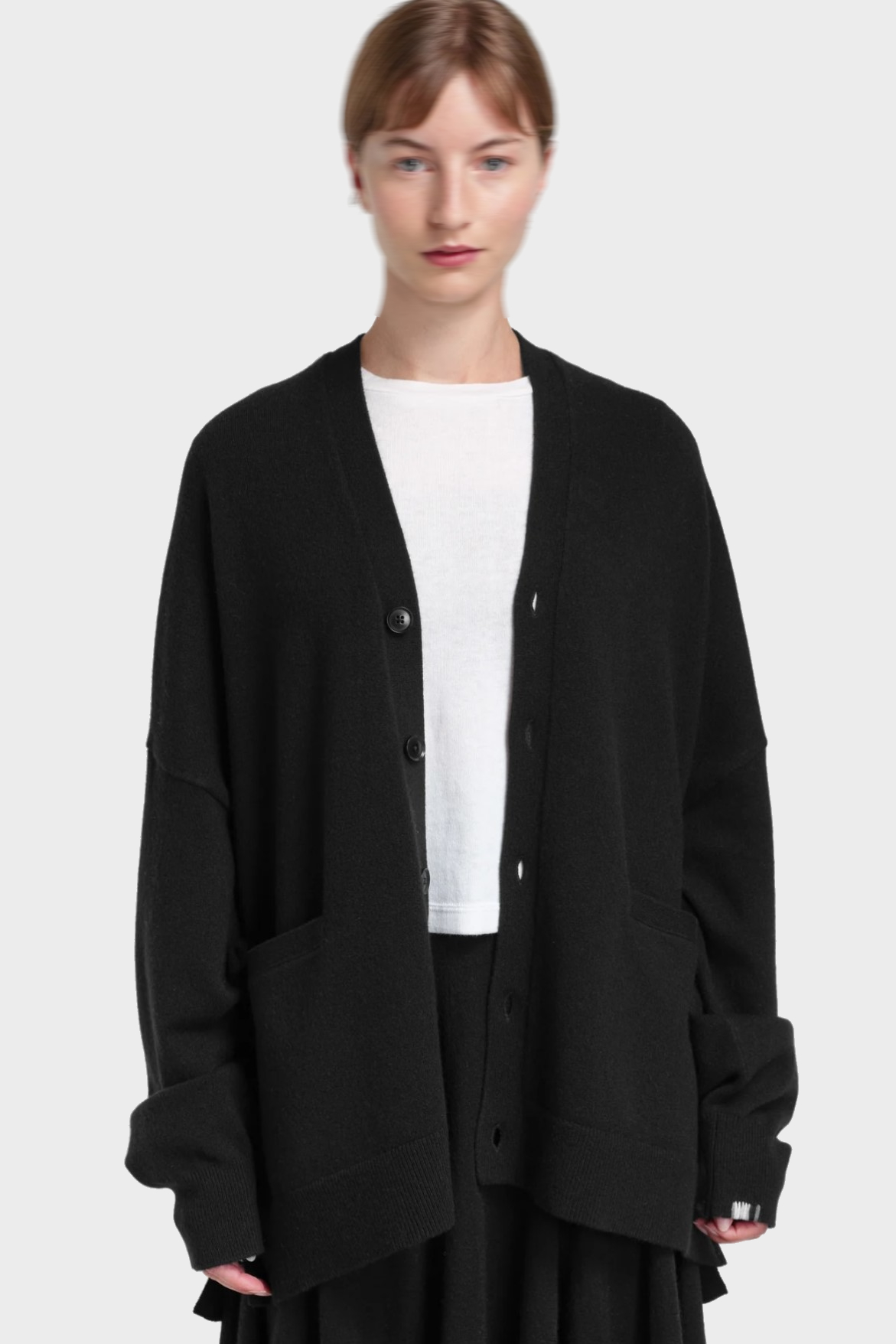 EXTREME CASHMERE Cardigan N°24 Tokio in Raven EXTREME CASHMERE Cardigan N°24 Tokio in Raven