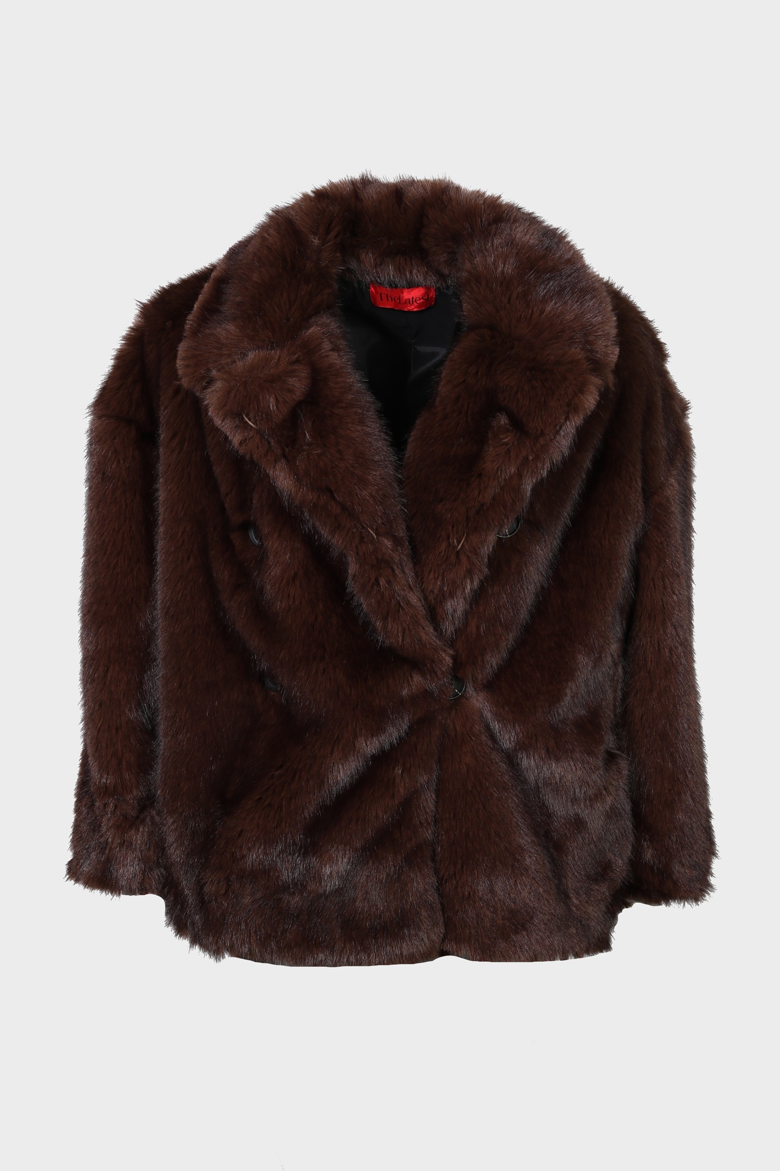 THE LATEST Fake Fur Jacket in Brown