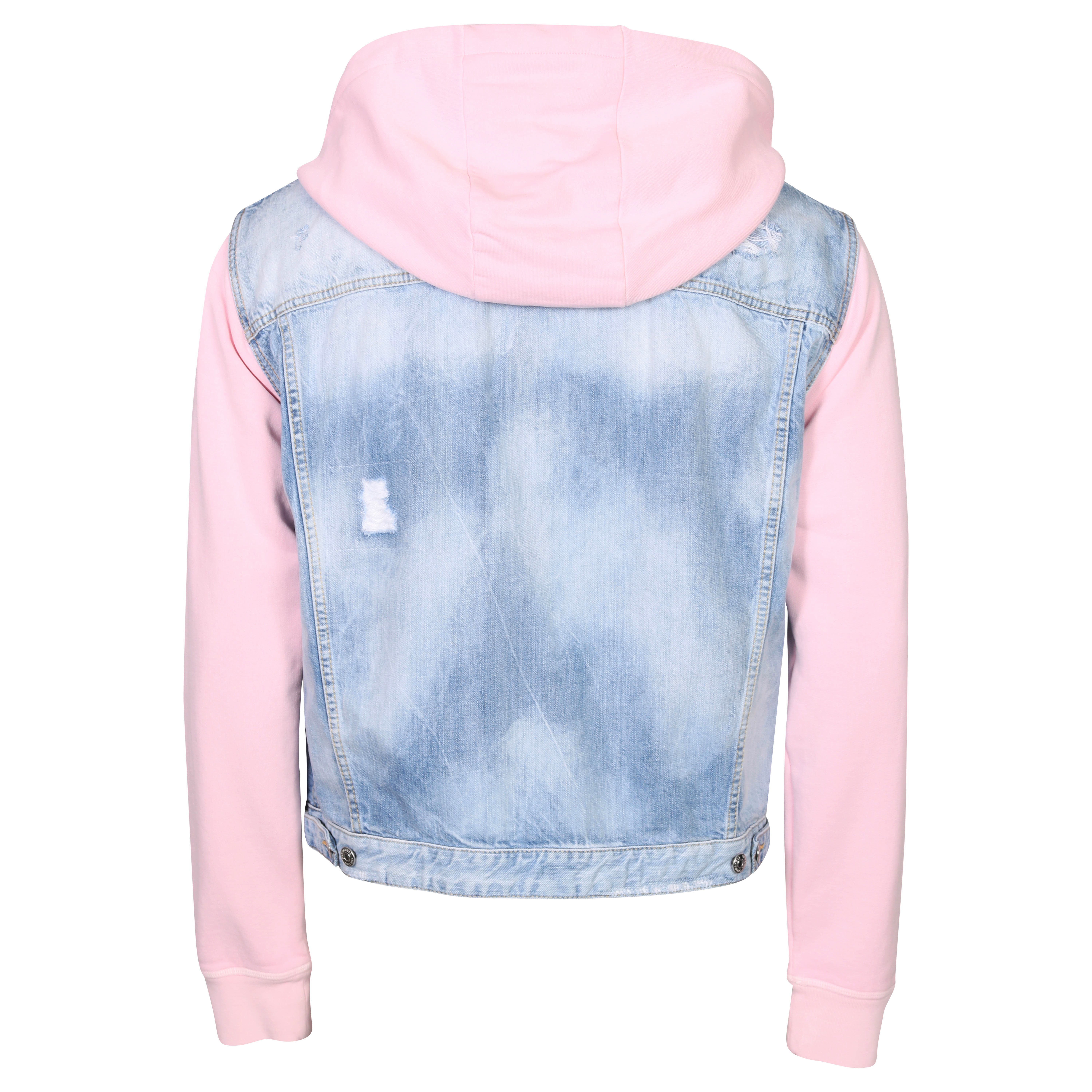 Dsquared Pastel Sky Denim Jacket Light Blue Washed / Rosa