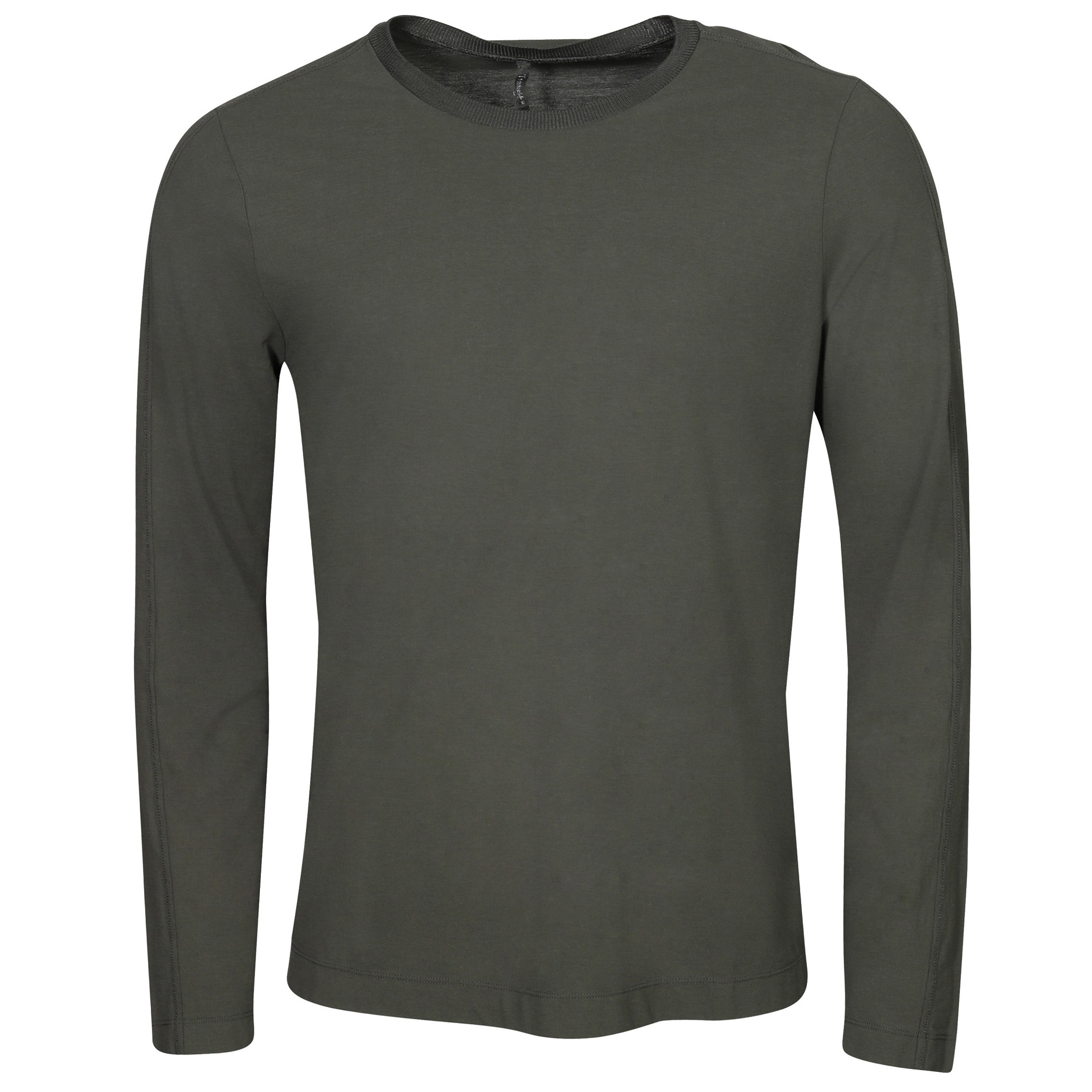 TRANSIT UOMO Light Cotton Longsleeve in Black Forest 3XL