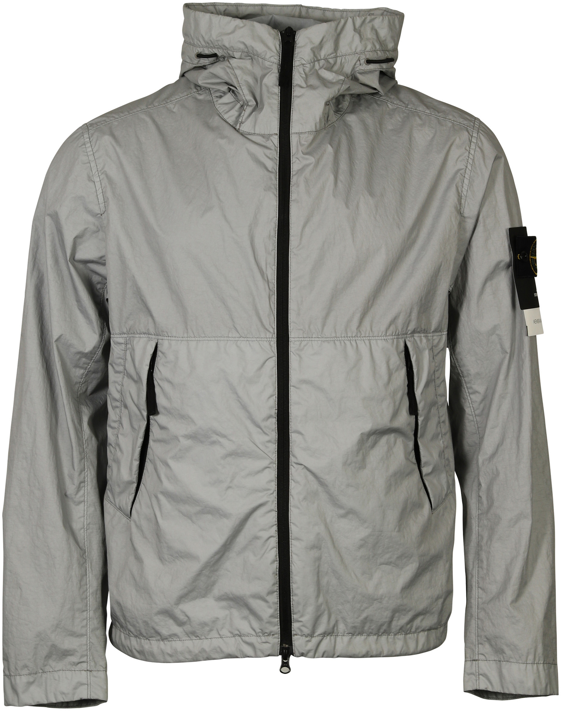 Stone Island Hooded Jacket Light Grey