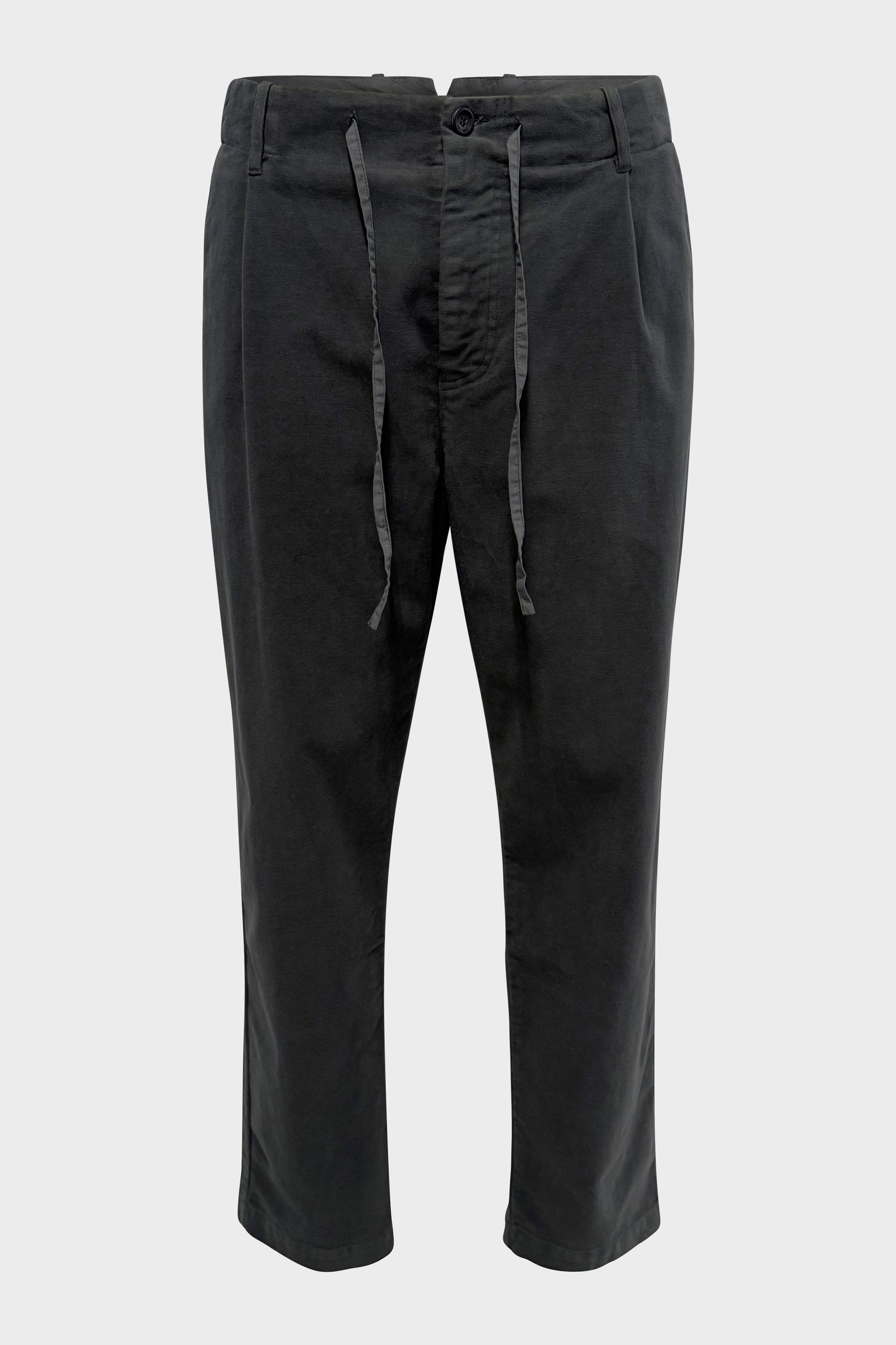 HANNES ROETHER Velvet Pant in Grey