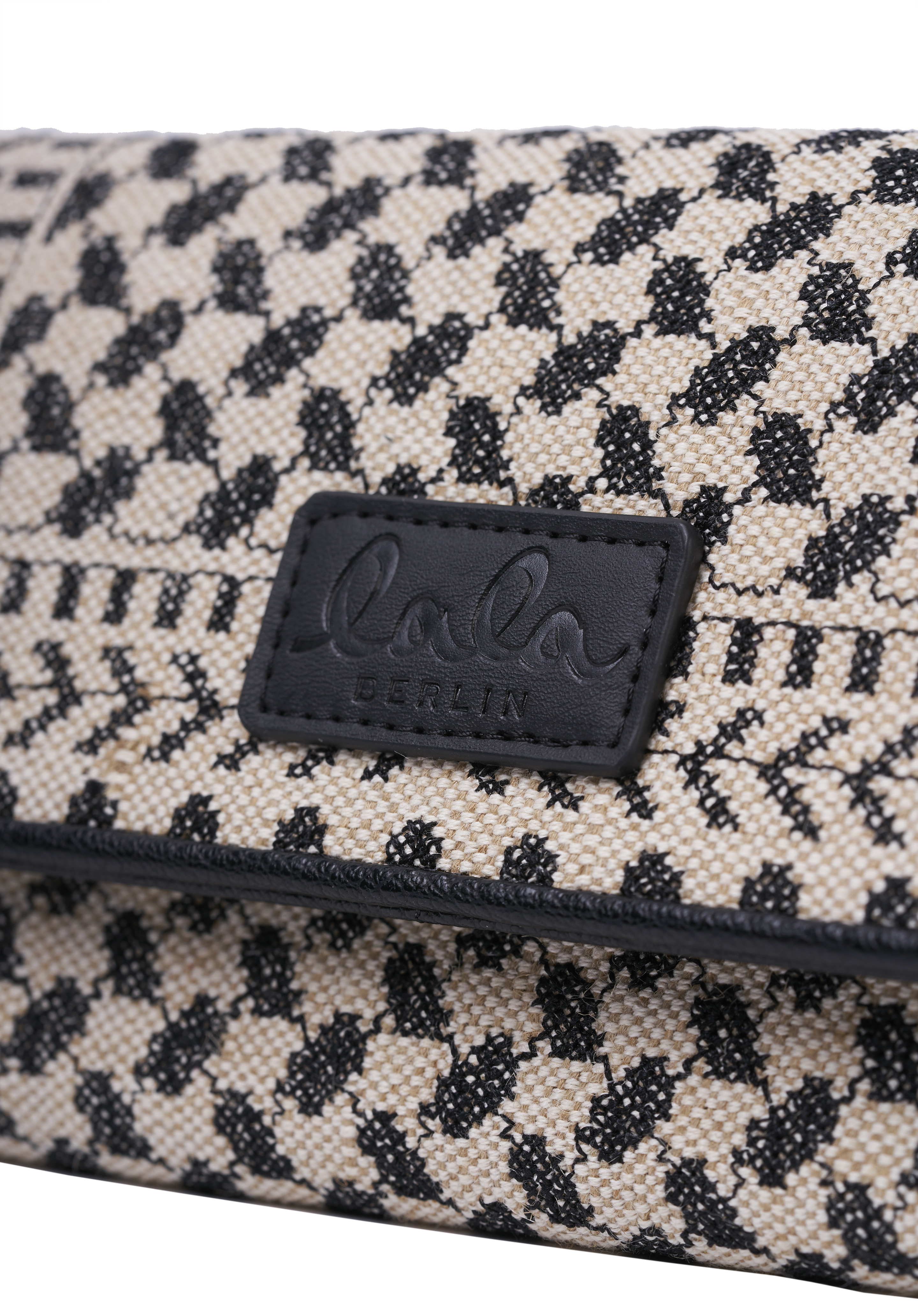 Lala Berlin Wallet Wren Hessian X-Stitch
