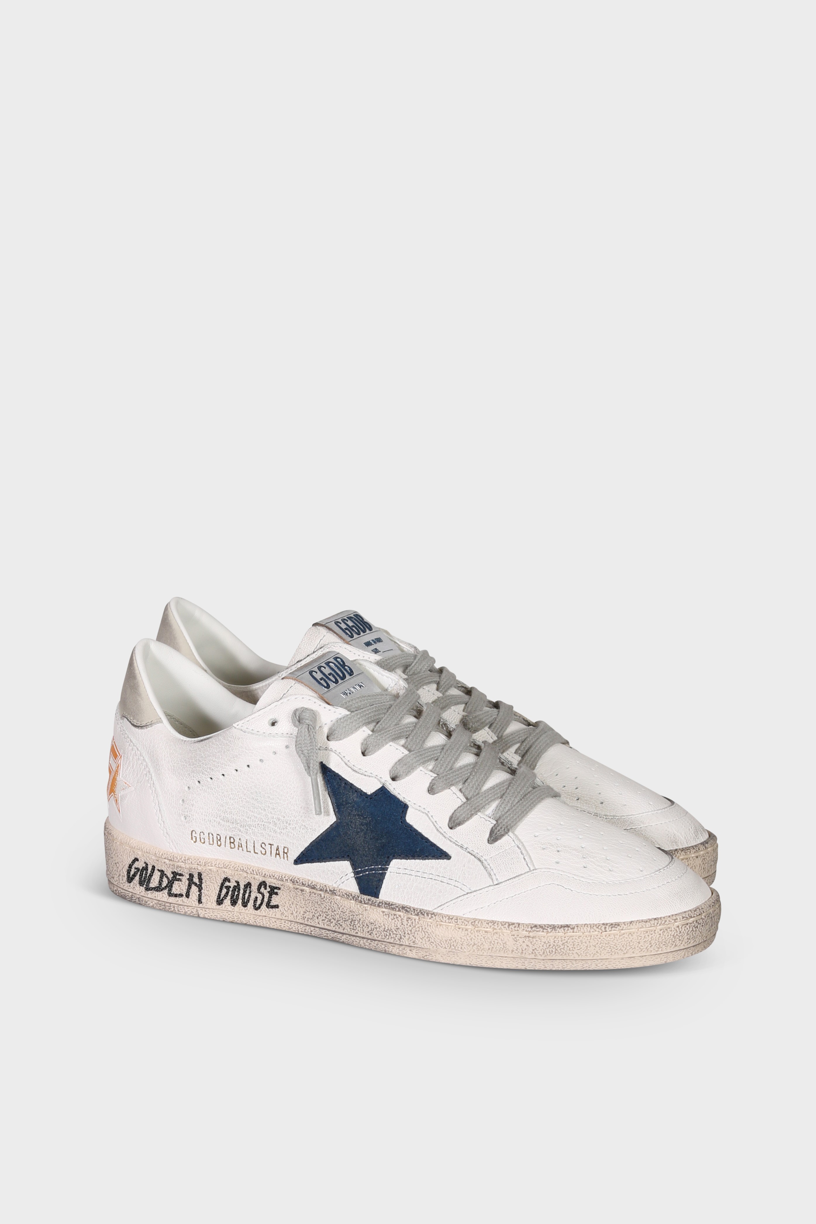 GOLDEN GOOSE Ballstar in White/Blue/Ice