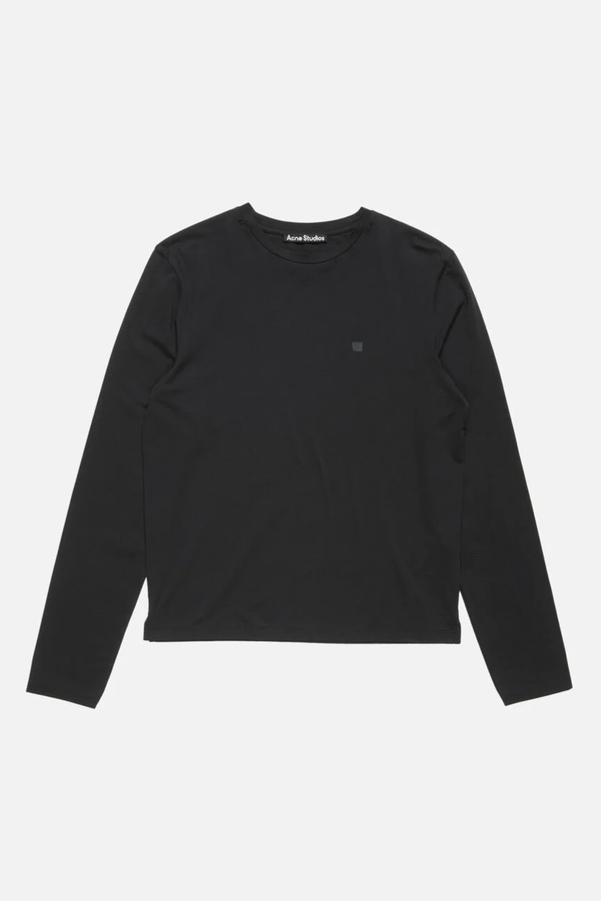 ACNE STUDIOS Face Longsleeve in Black