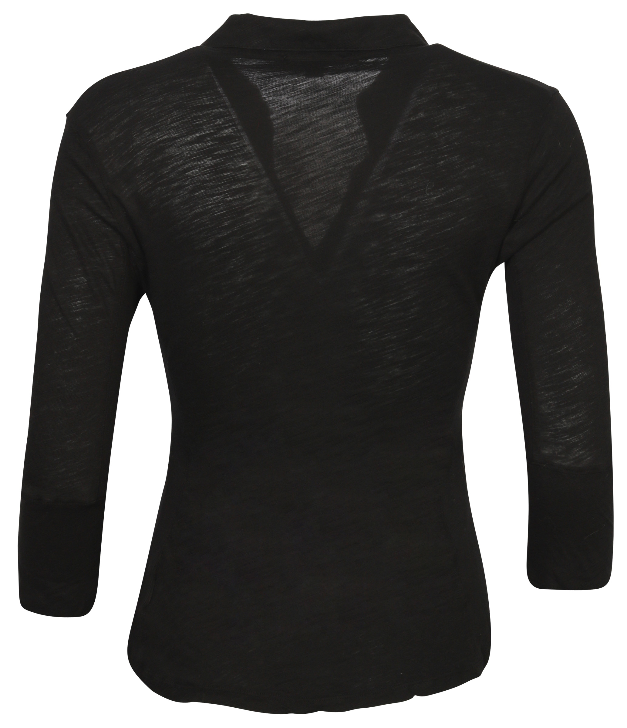 JAMES PERSE Contrast Panel Shirt in Black 2/M