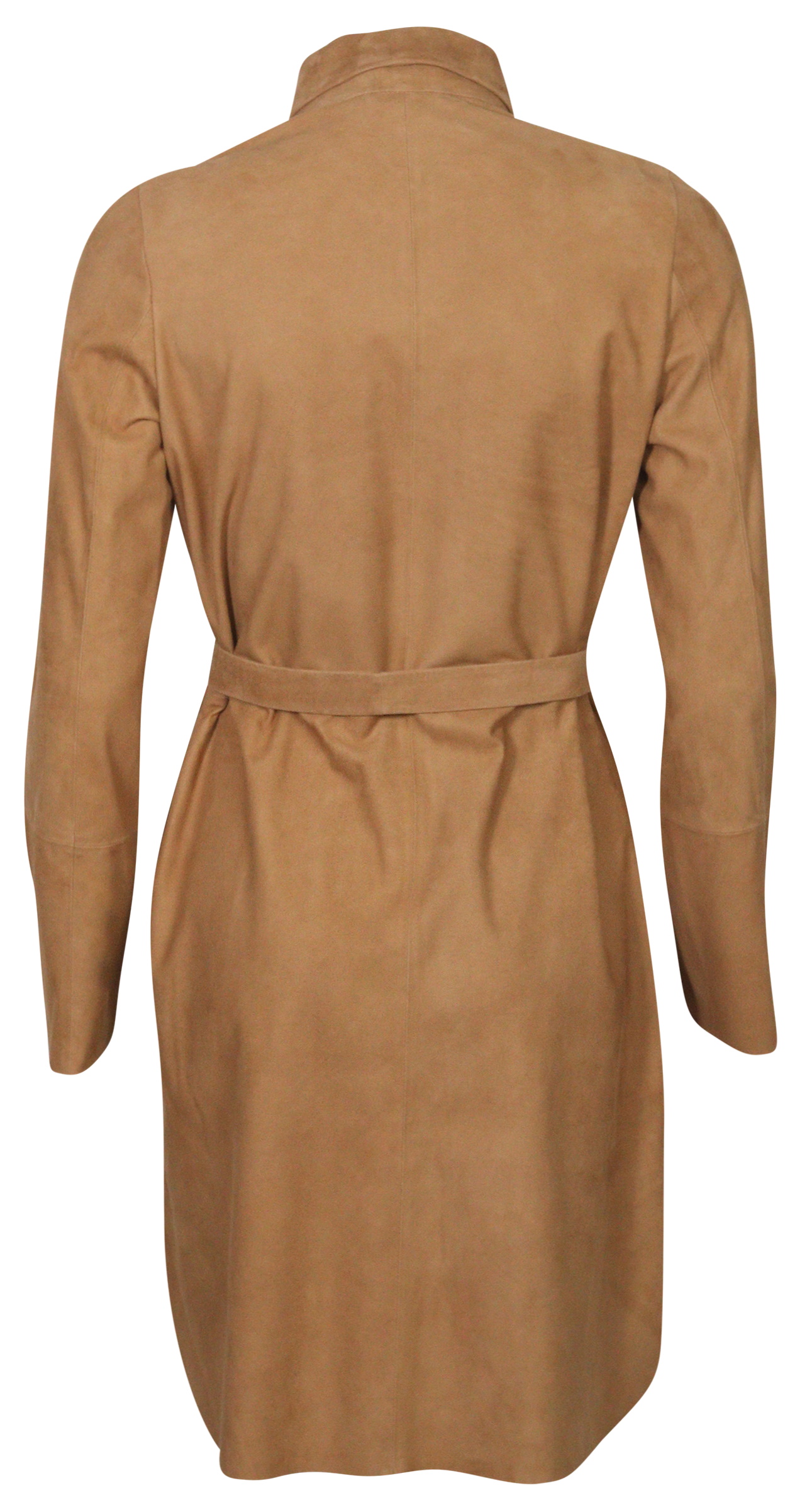 Giorgio Brato Soft Suede Leather Overshirt Camel