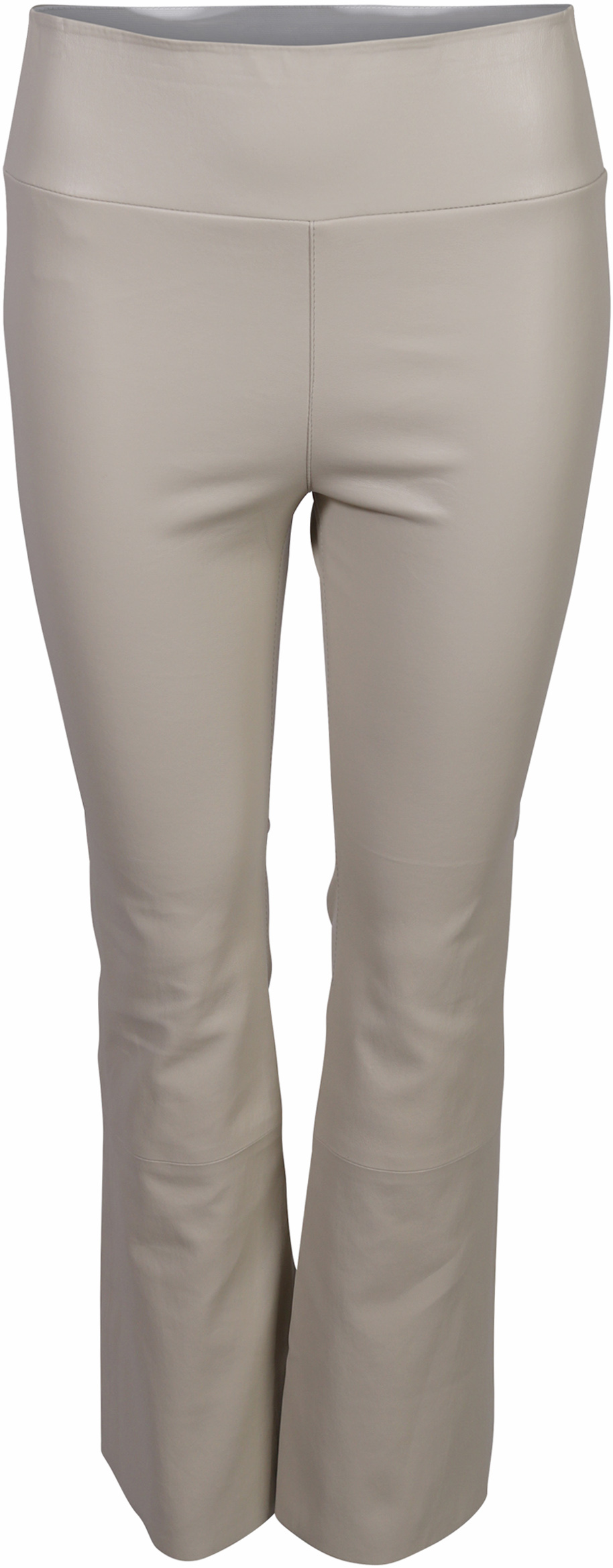 SPRWMN Cropped Flare Lamb Leather Legging Offwhite