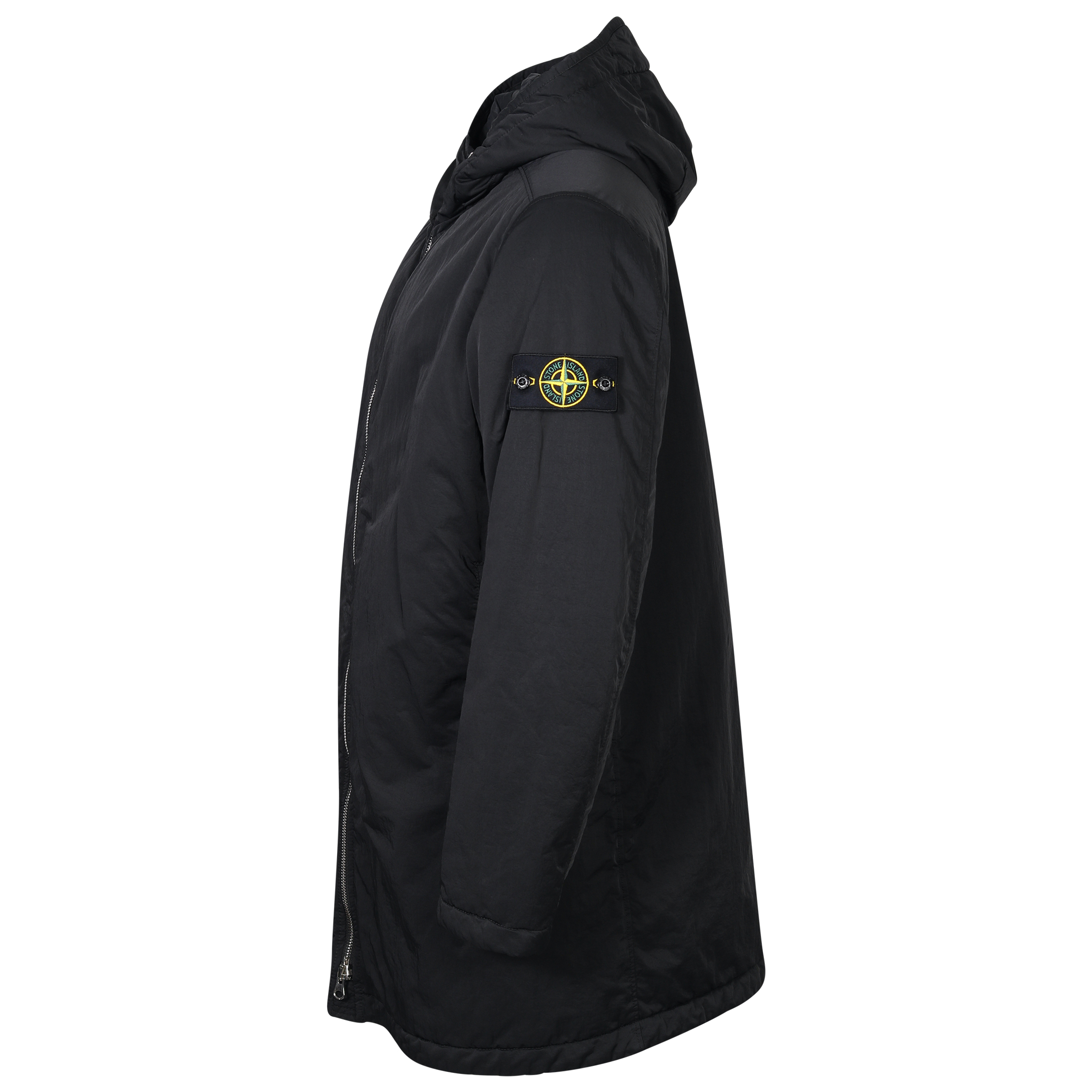 Stone Island Hyper Dense Nylon Twill Jacket Black With Primaloft