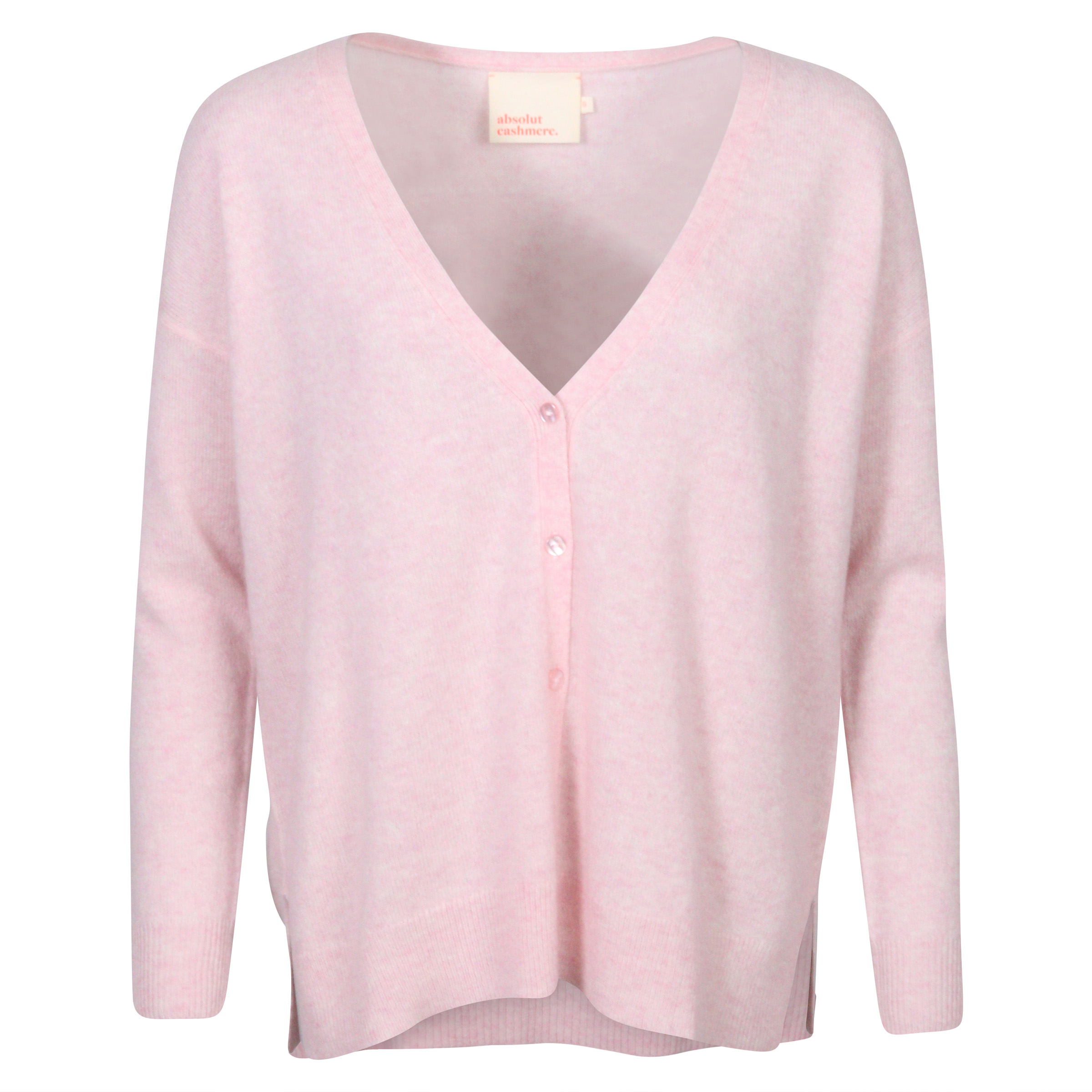 Absolut Cashmere Oversized Cardigan Light Pink Melange