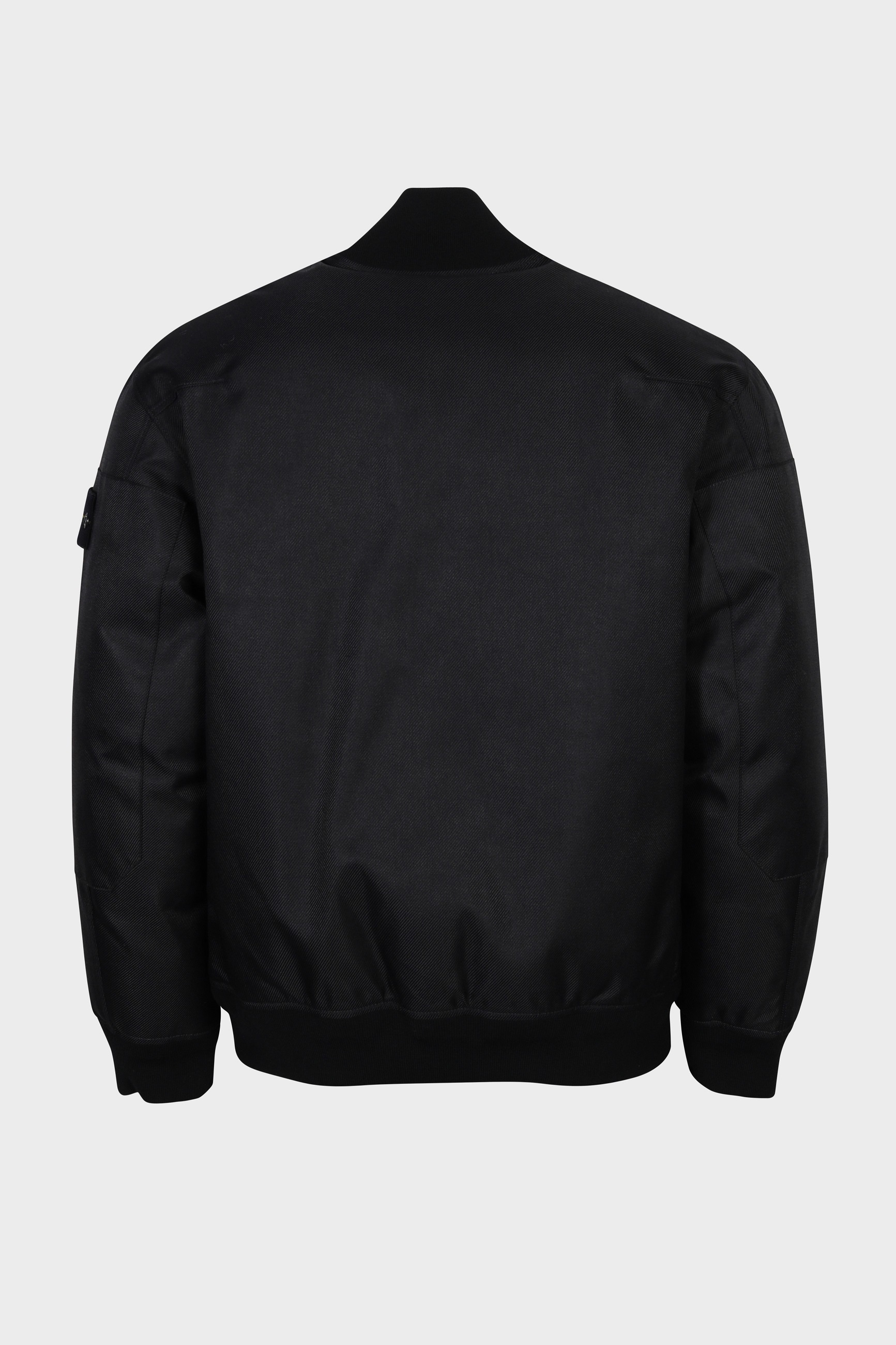 STONE ISLAND Diagonal Nylon Down Bomber Jacket in Black 3XL