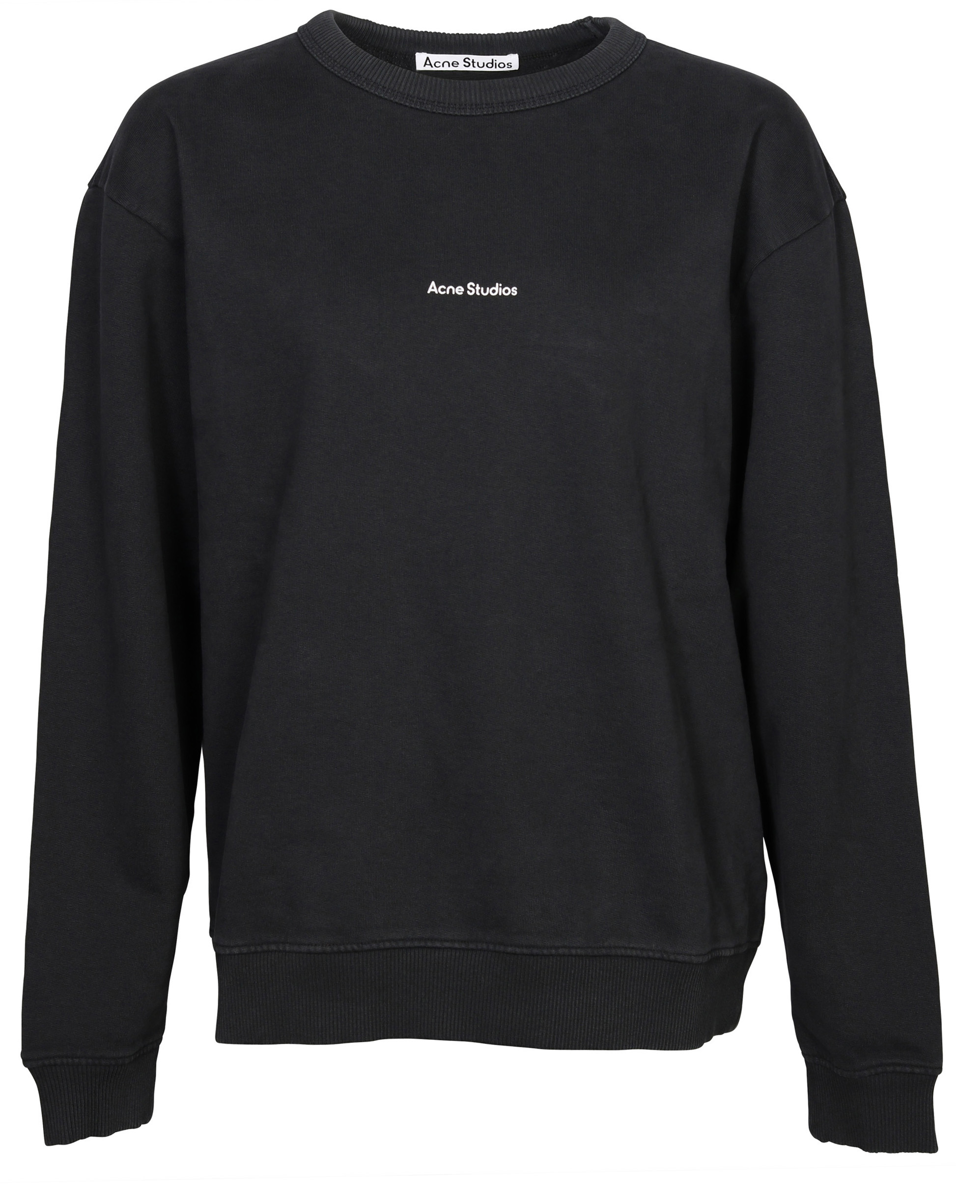Acne Studios Sweatshirt Fierre Stamp Washed Black