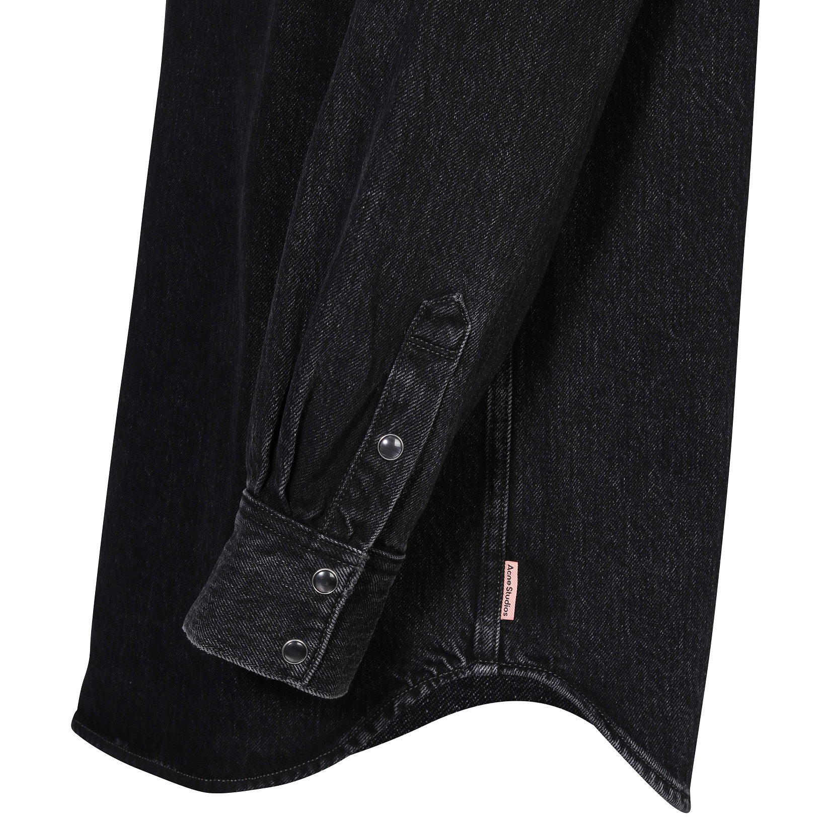 ACNE STUDIOS Oversize Jeans Shirt in Black 46