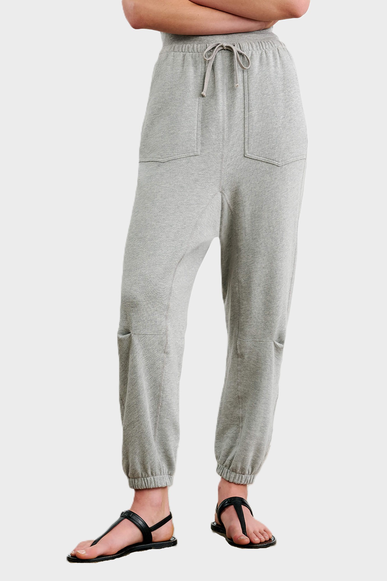 NILI LOTAN Dulce Sweatpant in Heather Grey NILI LOTAN Dulce Sweatpant in Heather Grey L