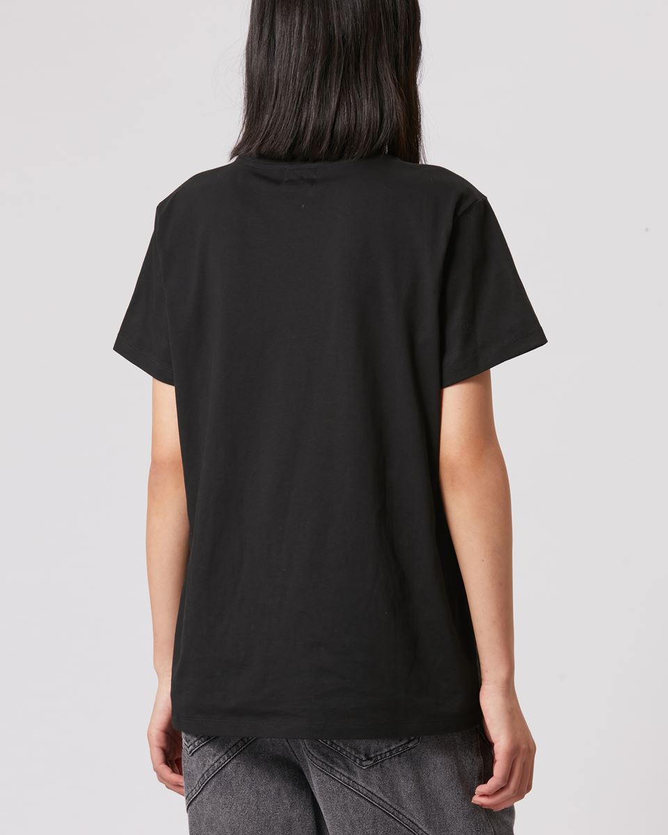 ISABEL MARANT ÉTOILE Aby Logo T-Shirt in Black XS