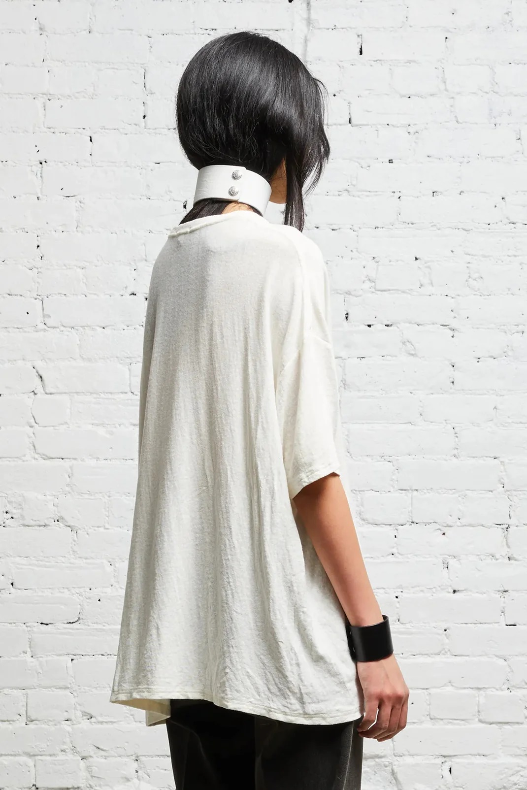 R13 Boxy Seamless T-Shirt in White