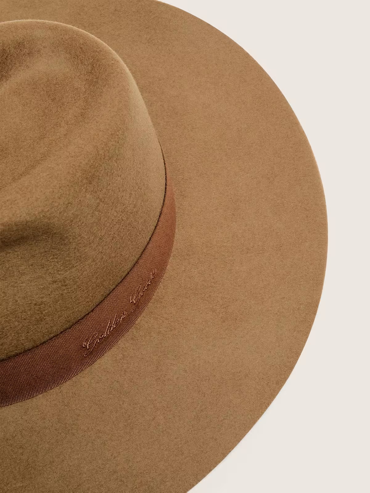 GOLDEN GOOSE Fedora Hat in Beige