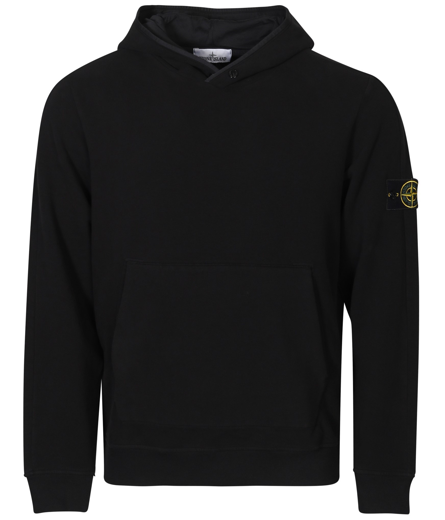 STONE ISLAND Soft Stretch Sweat Hoodie in Black