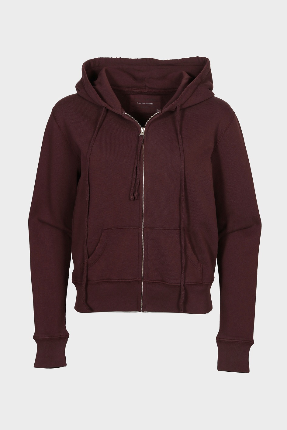 NILI LOTAN Callie Zip Hoodie in Oxblood L