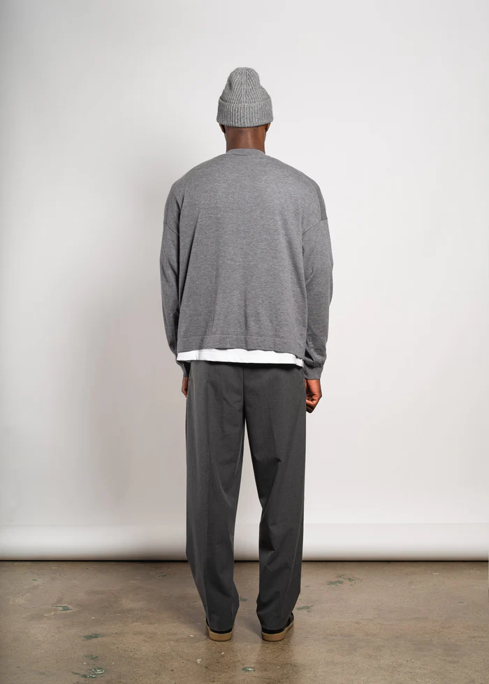 YACAIA Merino/Cashmere Sweater in Grey