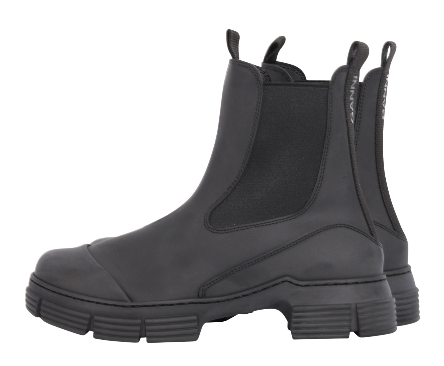 Ganni Recycled Rubber City Boot Black