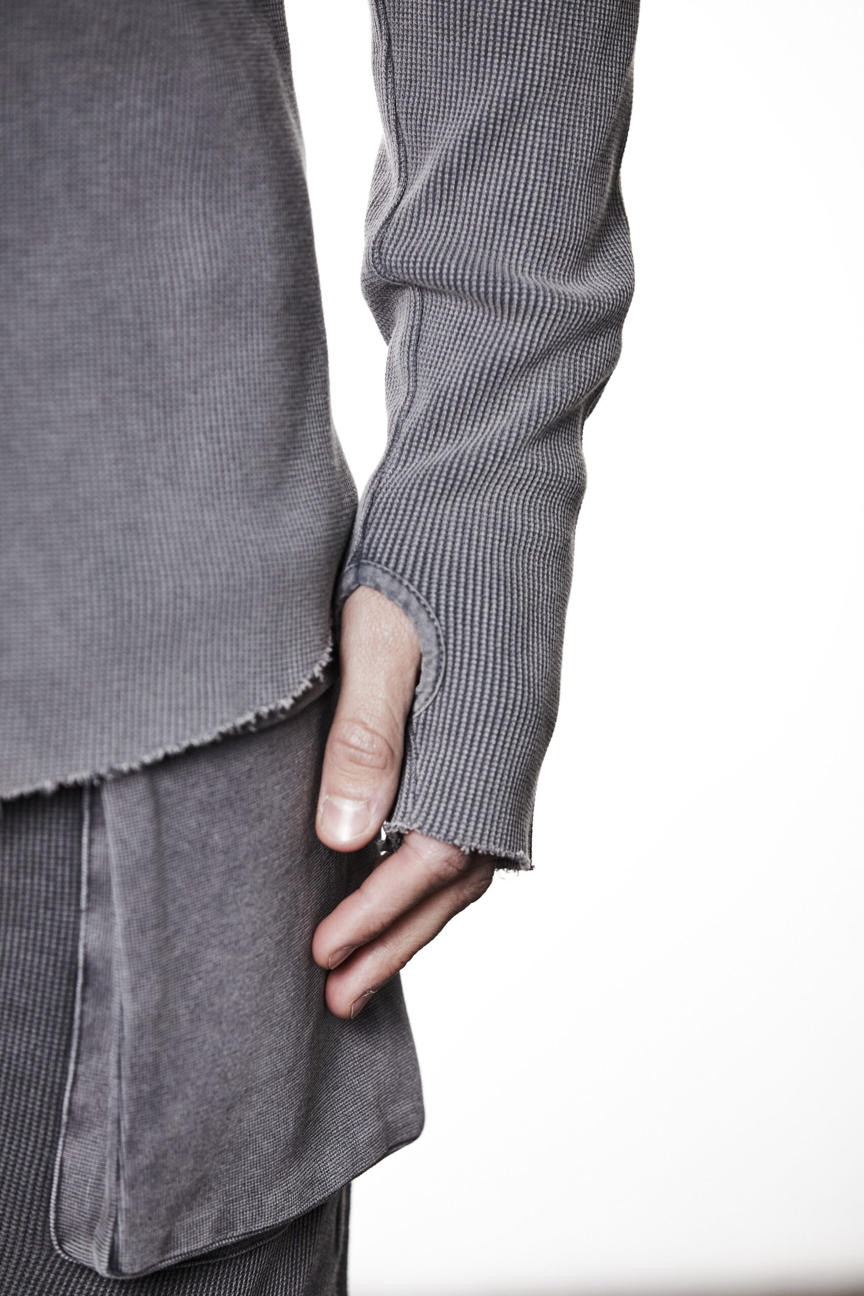 THOM KROM Longsleeve in Used Grey THOM KROM Longsleeve in Used Grey