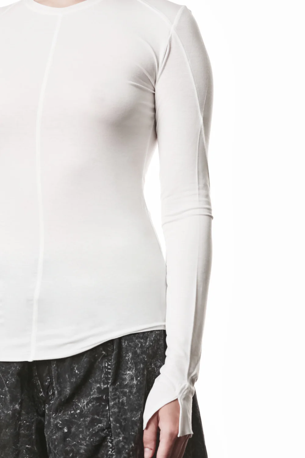 THOM KROM Longsleeve in Off White