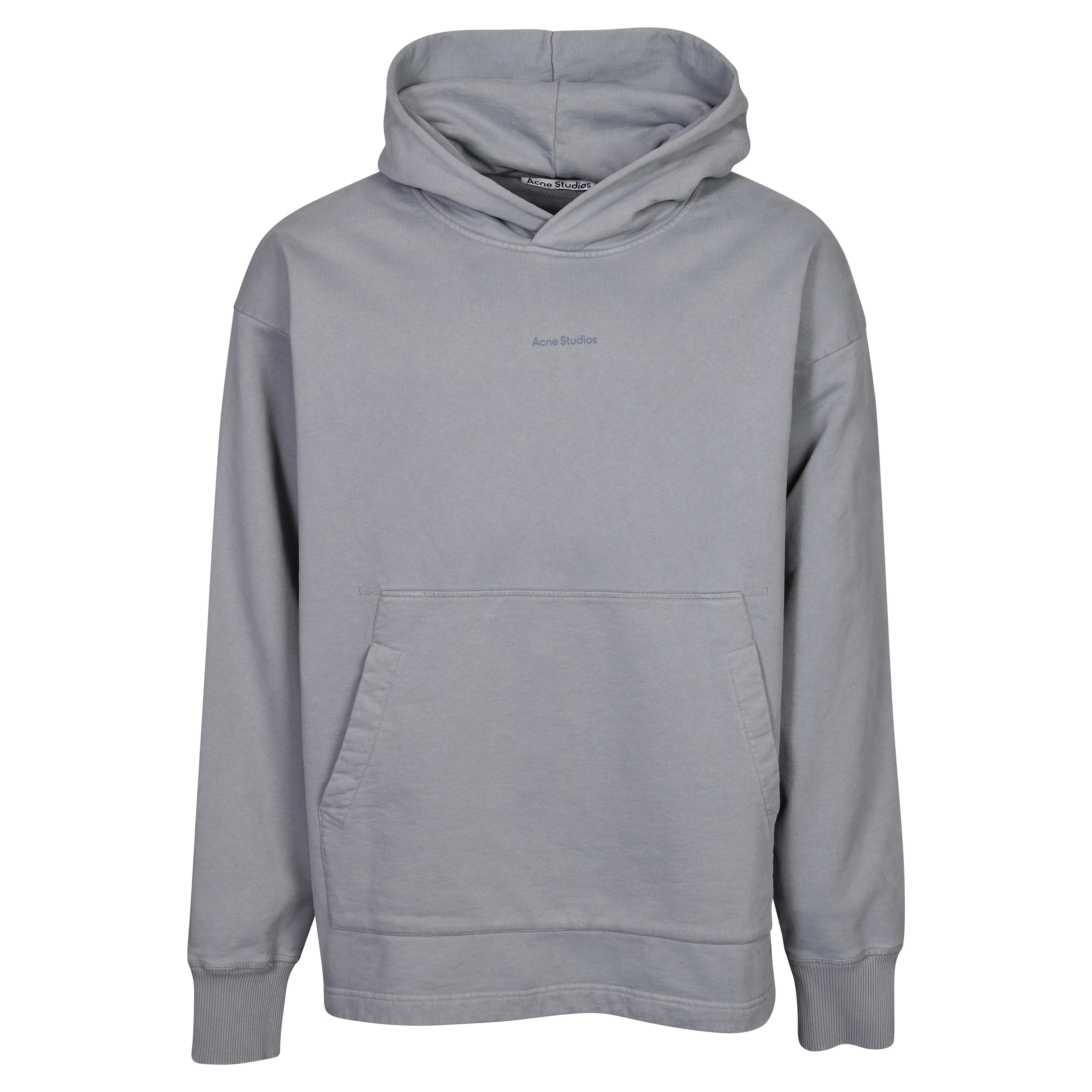 Acne Studios Stamp Hoodie in Steel Grey