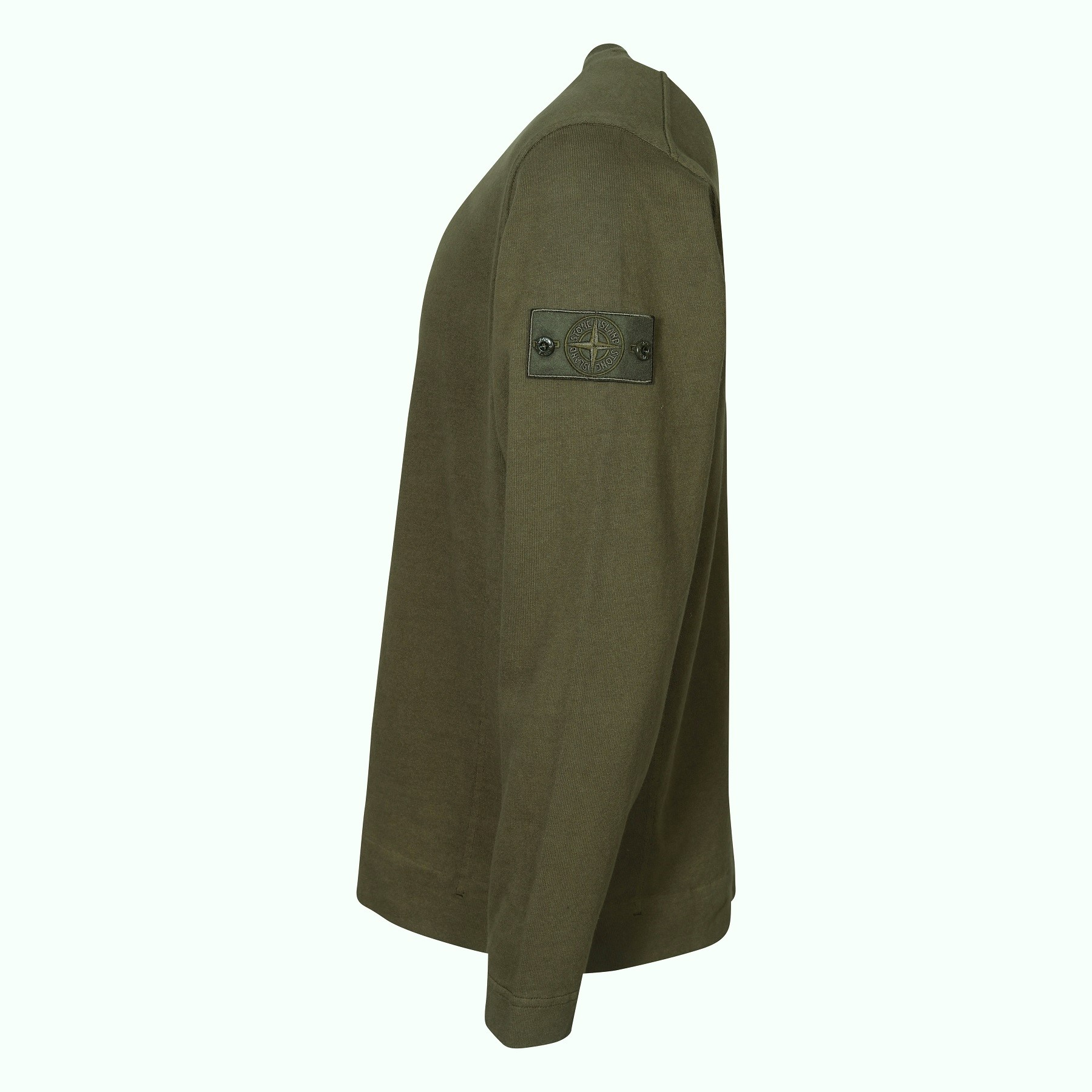 STONE ISLAND Ghost Light Sweatshirt in Military Green M