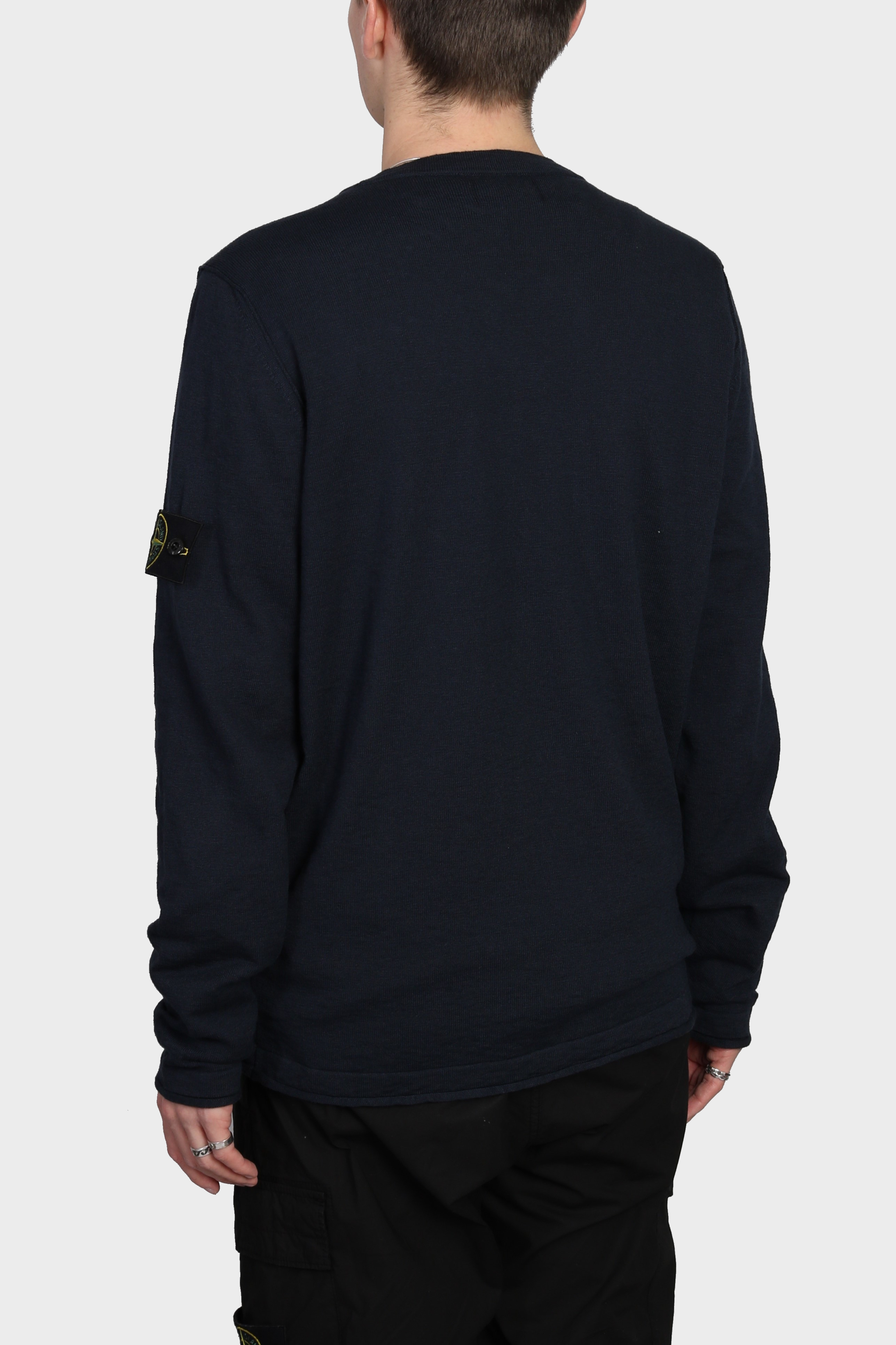 STONE ISLAND Summer Knit Pullover in Navy L