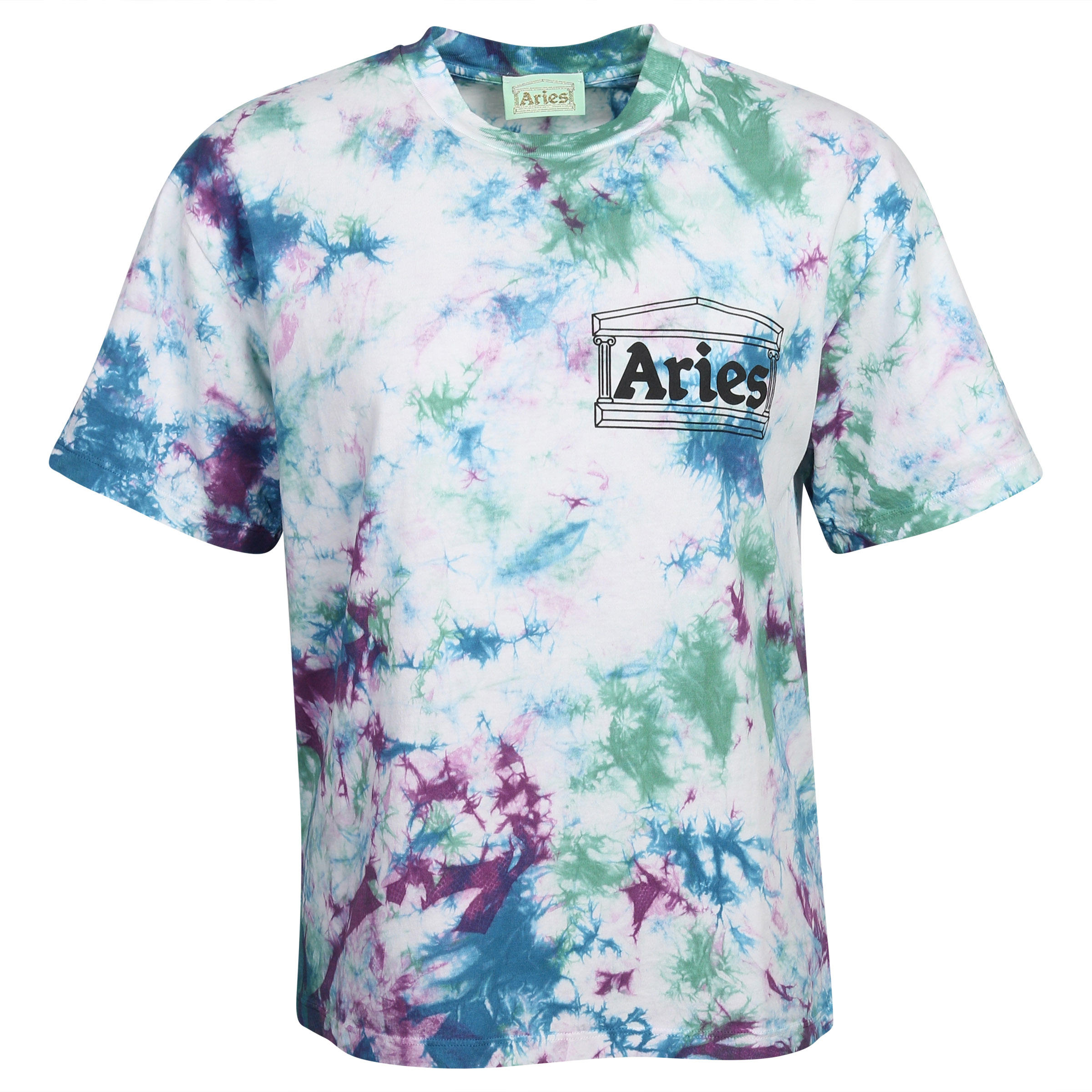 Unisex Aries Temple Tie Dye T-Shirt Multicolour