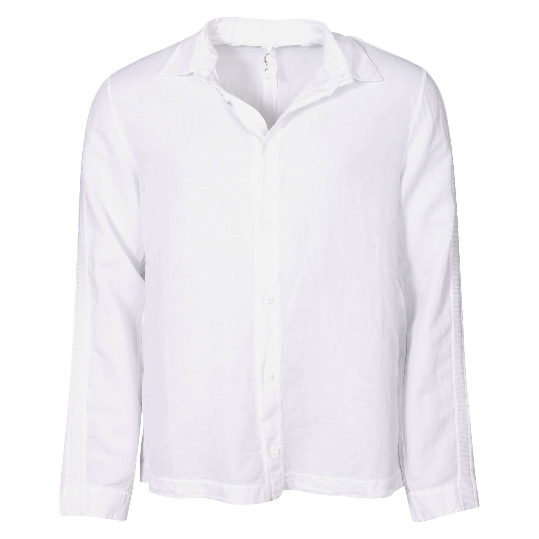 TRANSIT UOMO Cotton Linen Shirt in White 3XL